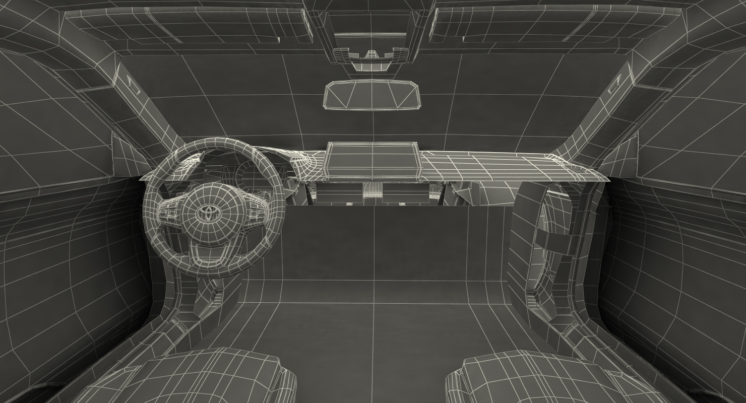 3D Toyota Supra 2019 Simple Interior model