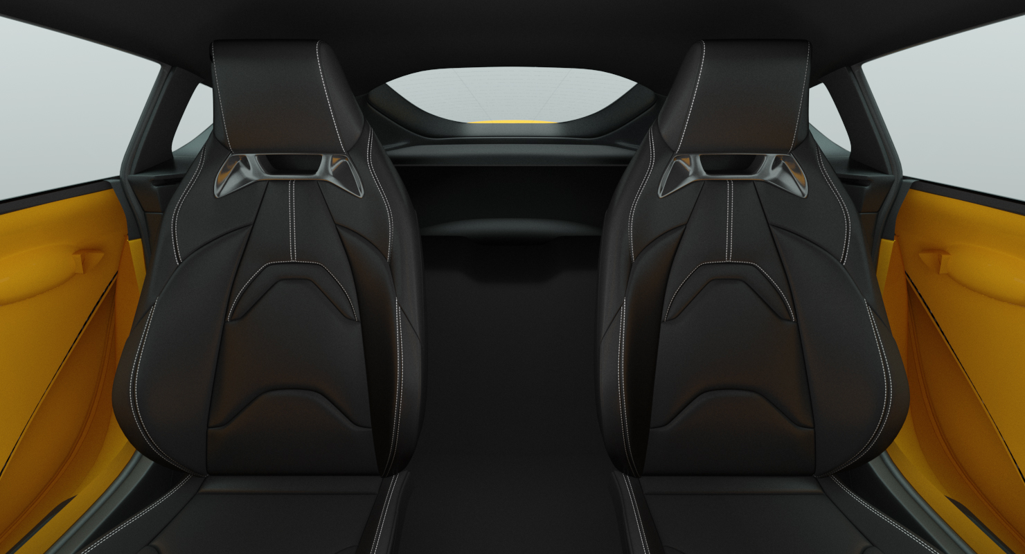 3D Toyota Supra 2019 Simple Interior model