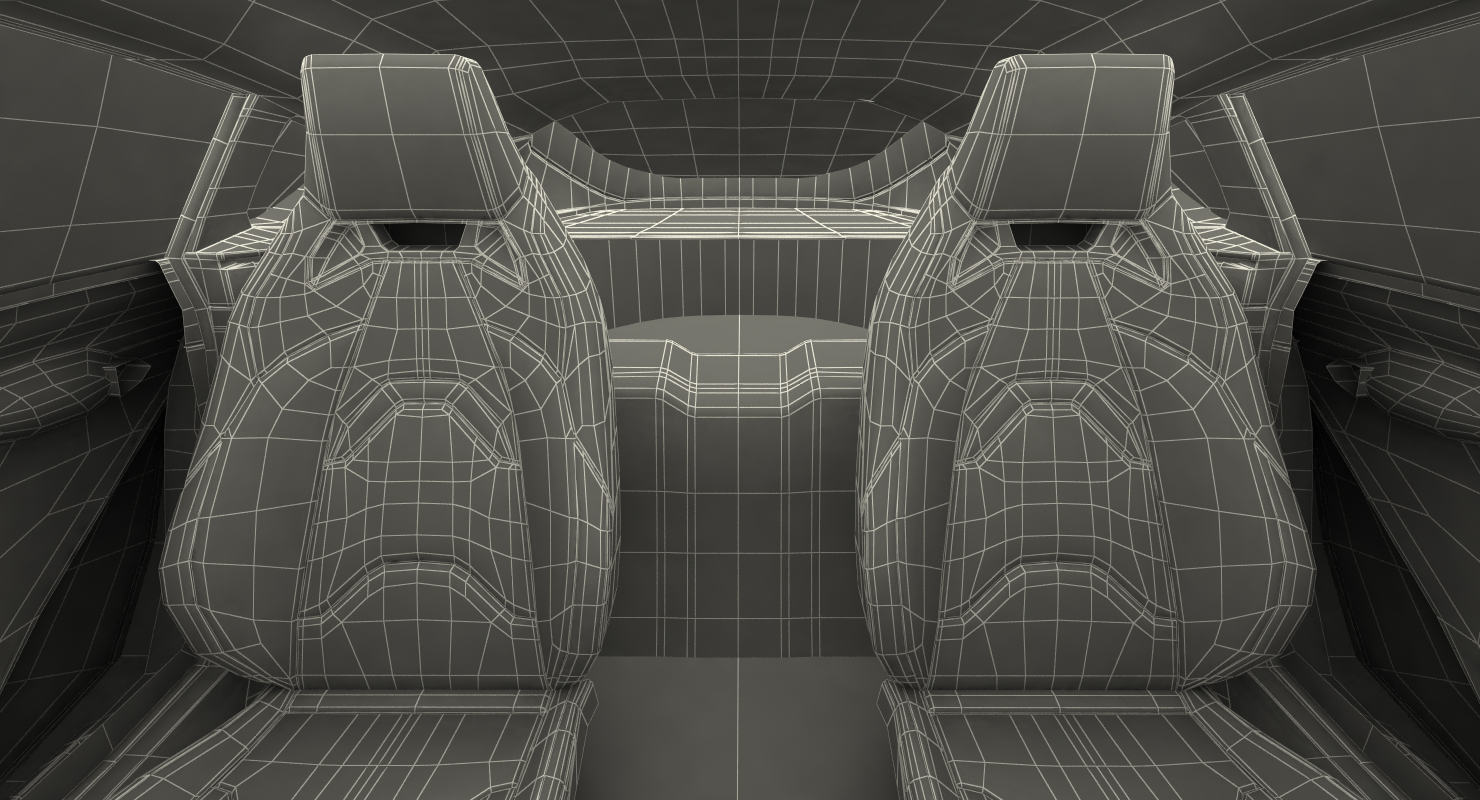 3D Toyota Supra 2019 Simple Interior model