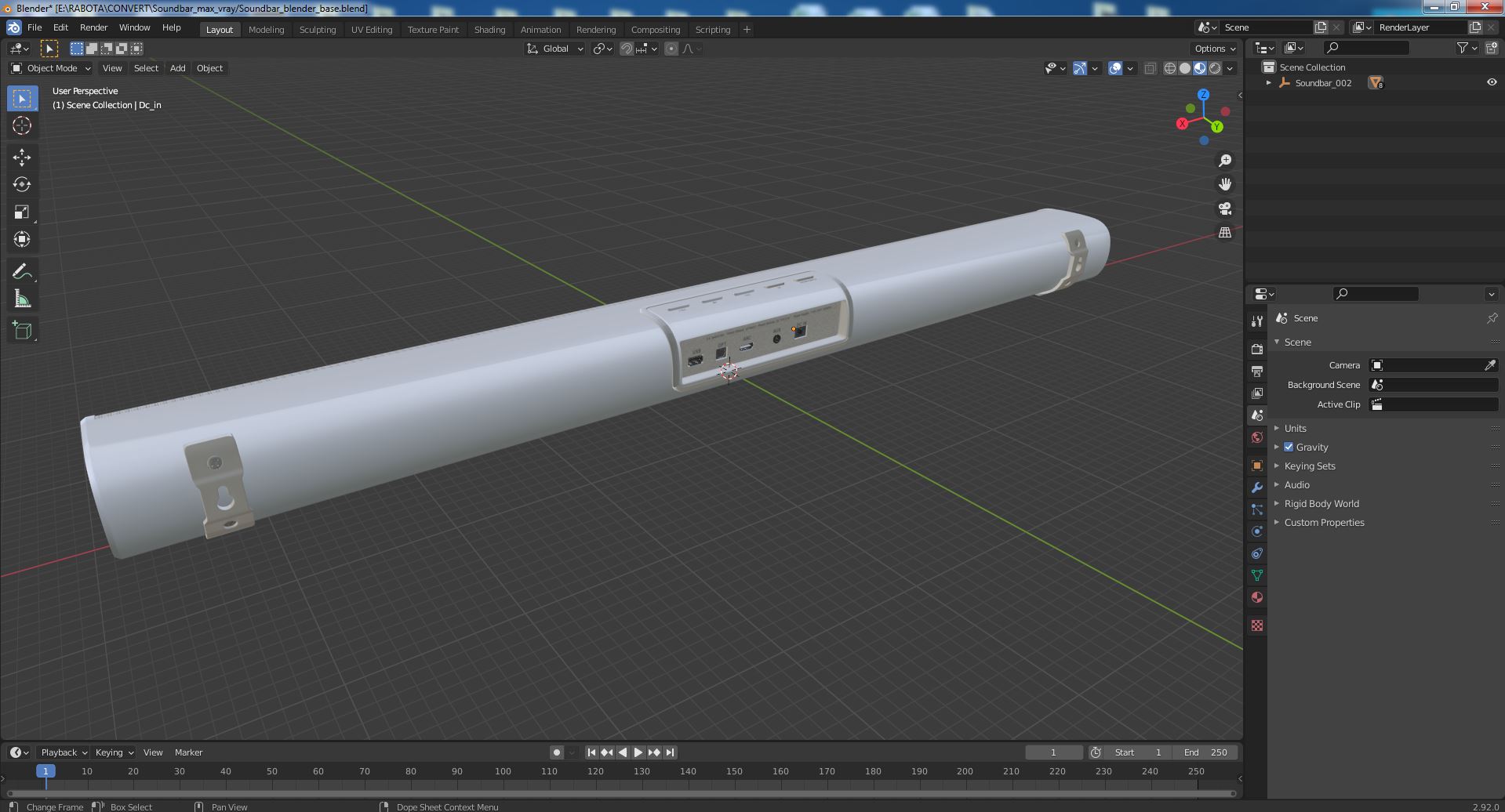 3D model Soundbar