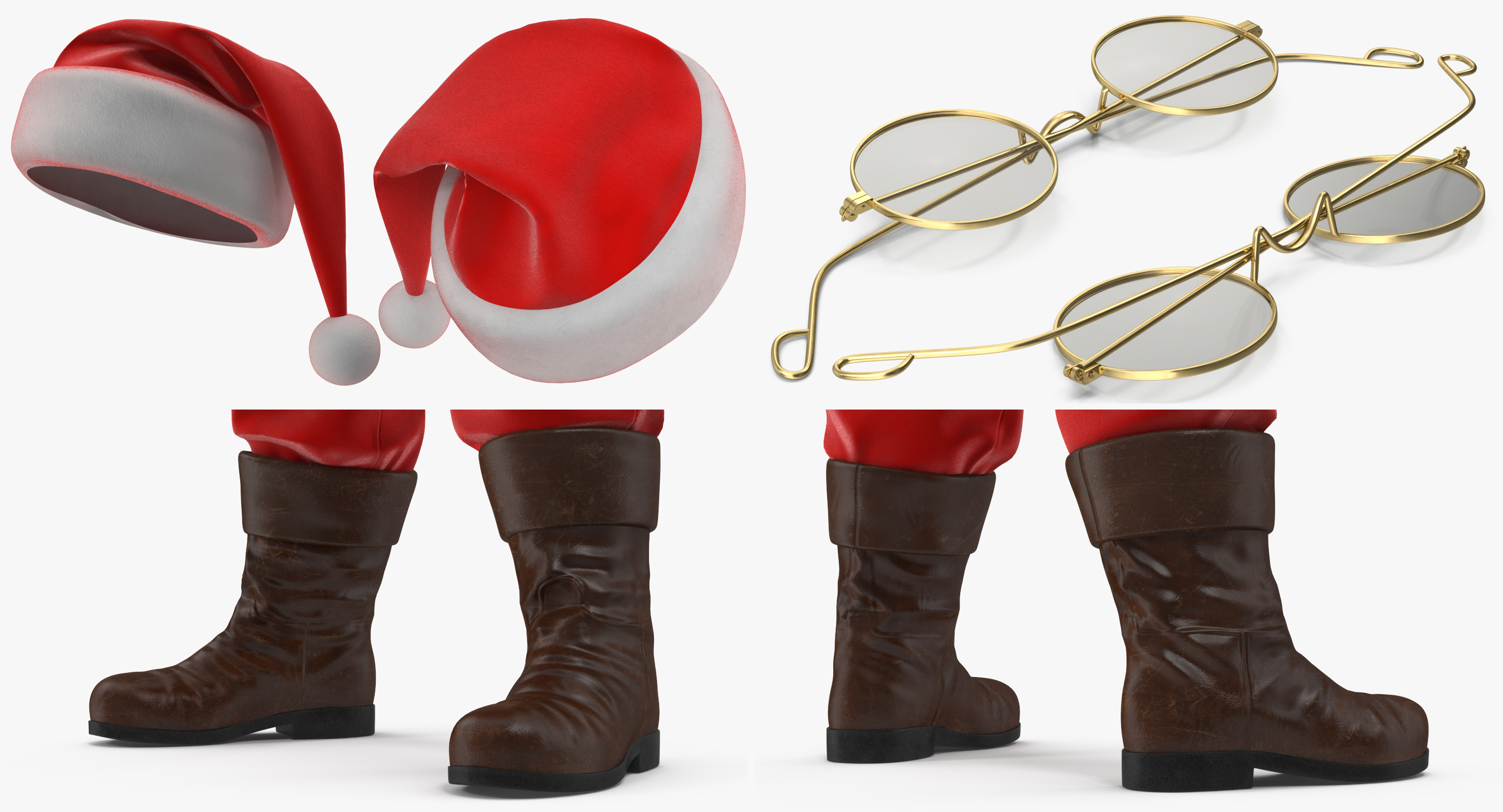 3D model Santa Claus Standing Pose
