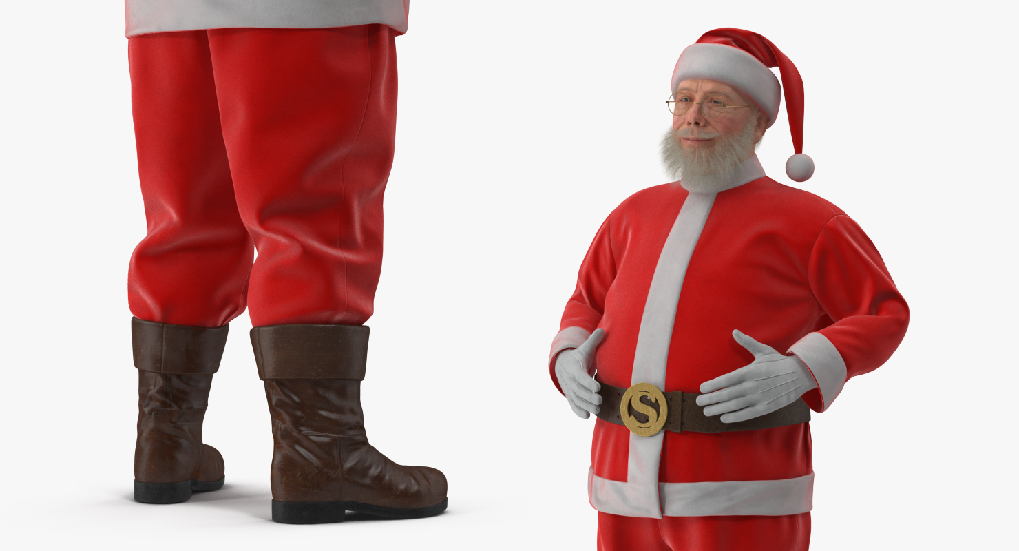 3D model Santa Claus Standing Pose
