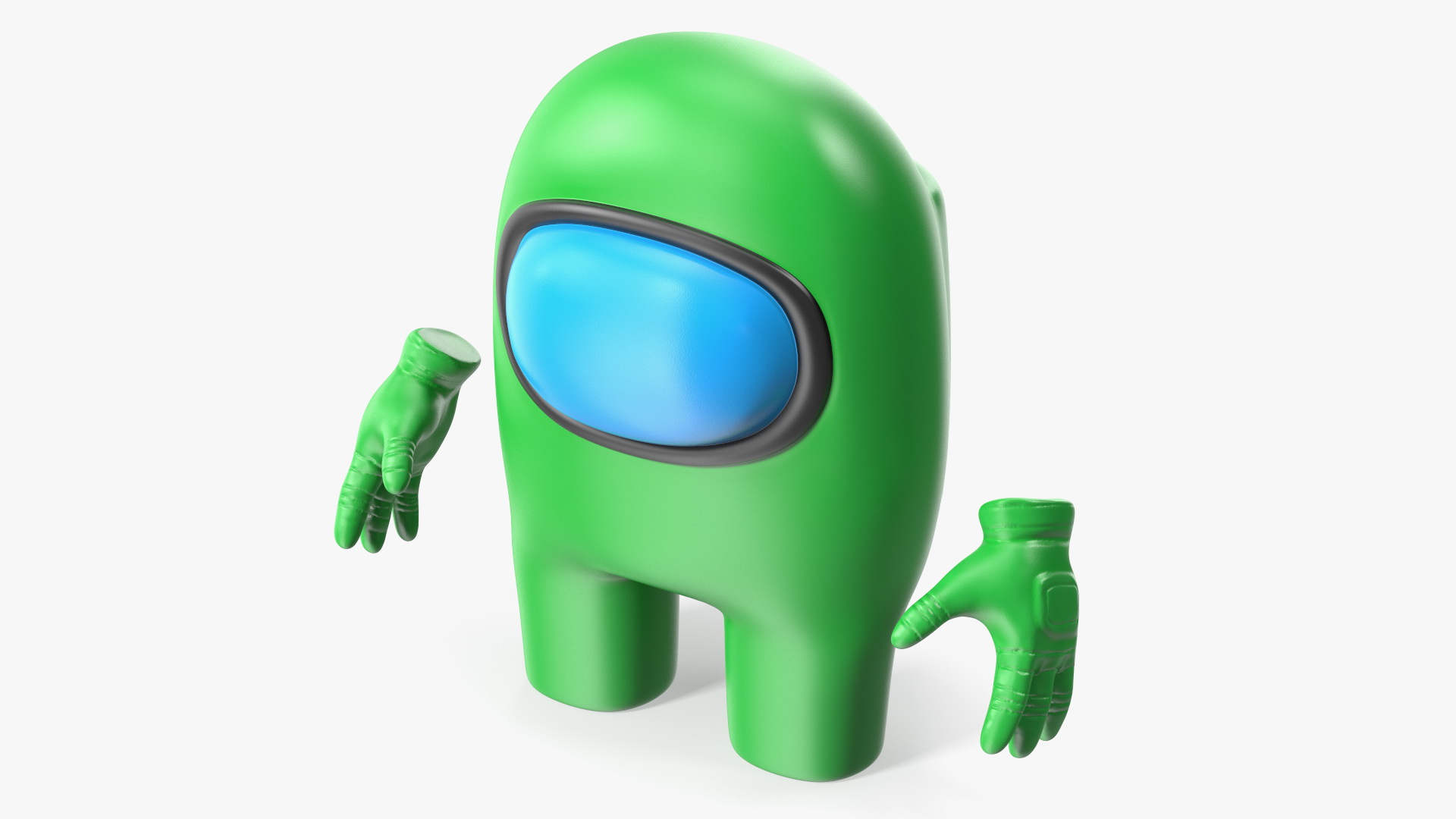 3D model Among Us Character Green Rigged for Maya