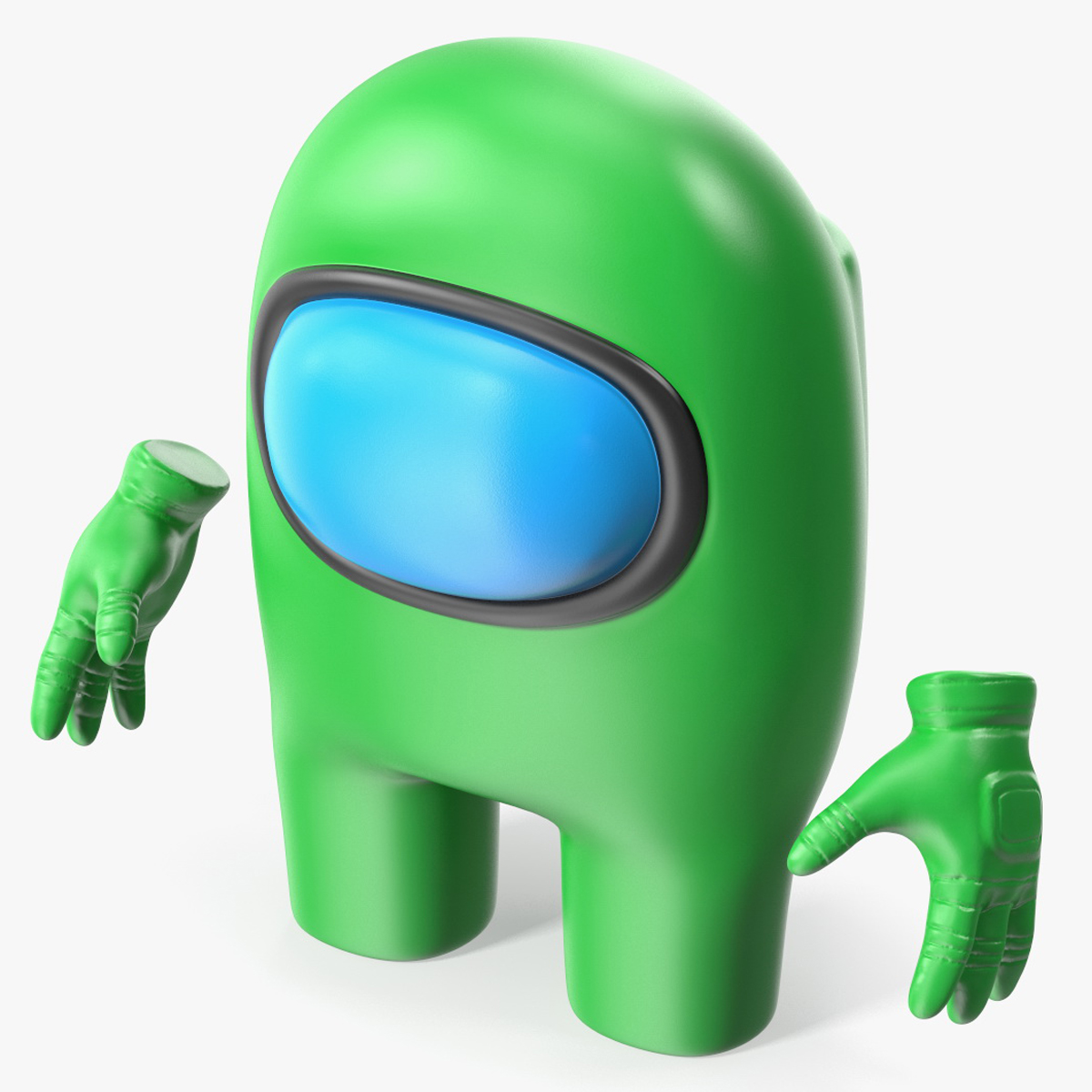 3D model Among Us Character Green Rigged for Maya