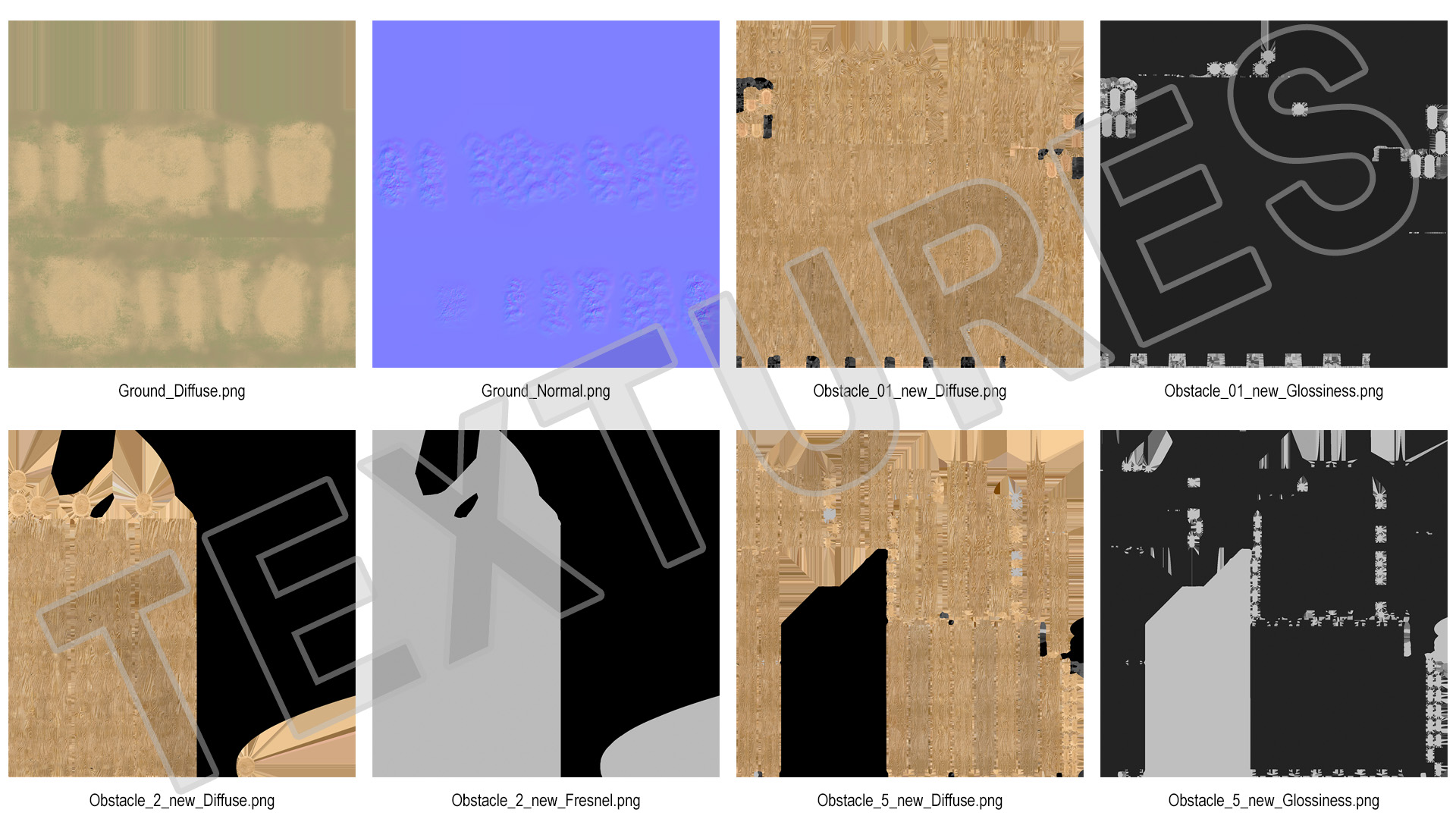 Military Training Obstacles Course 3D model