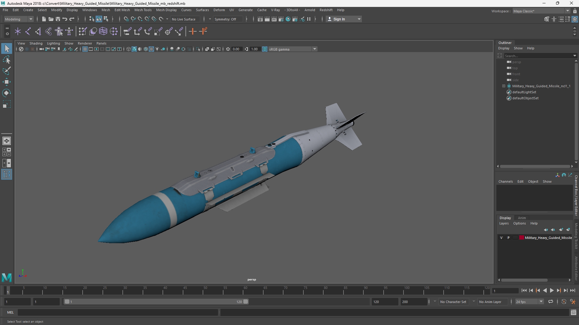Military Heavy Guided Missile - view 11