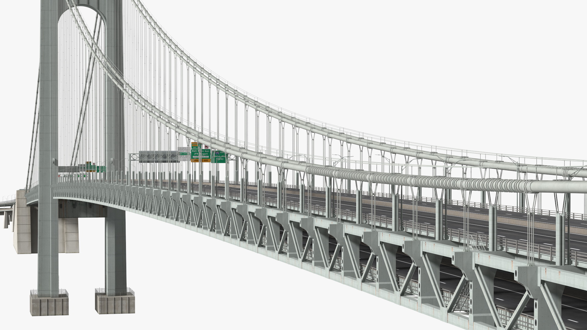 3D model Verrazzano Narrows Bridge