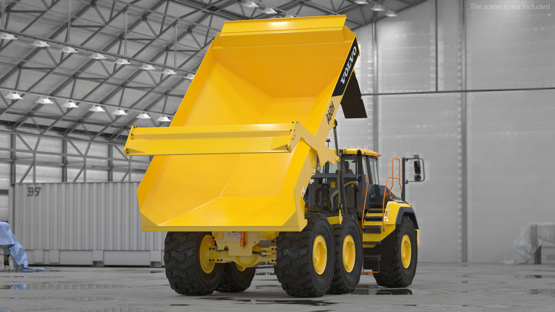 3D Volvo A60H Truck Rigged model