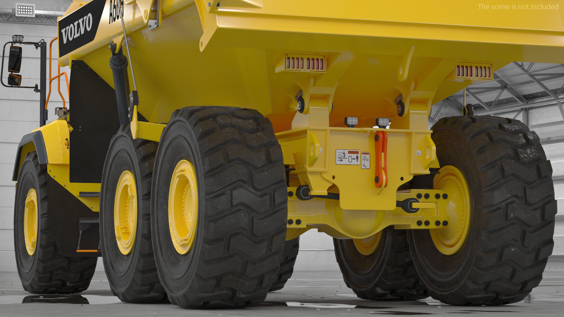 3D Volvo A60H Truck Rigged model