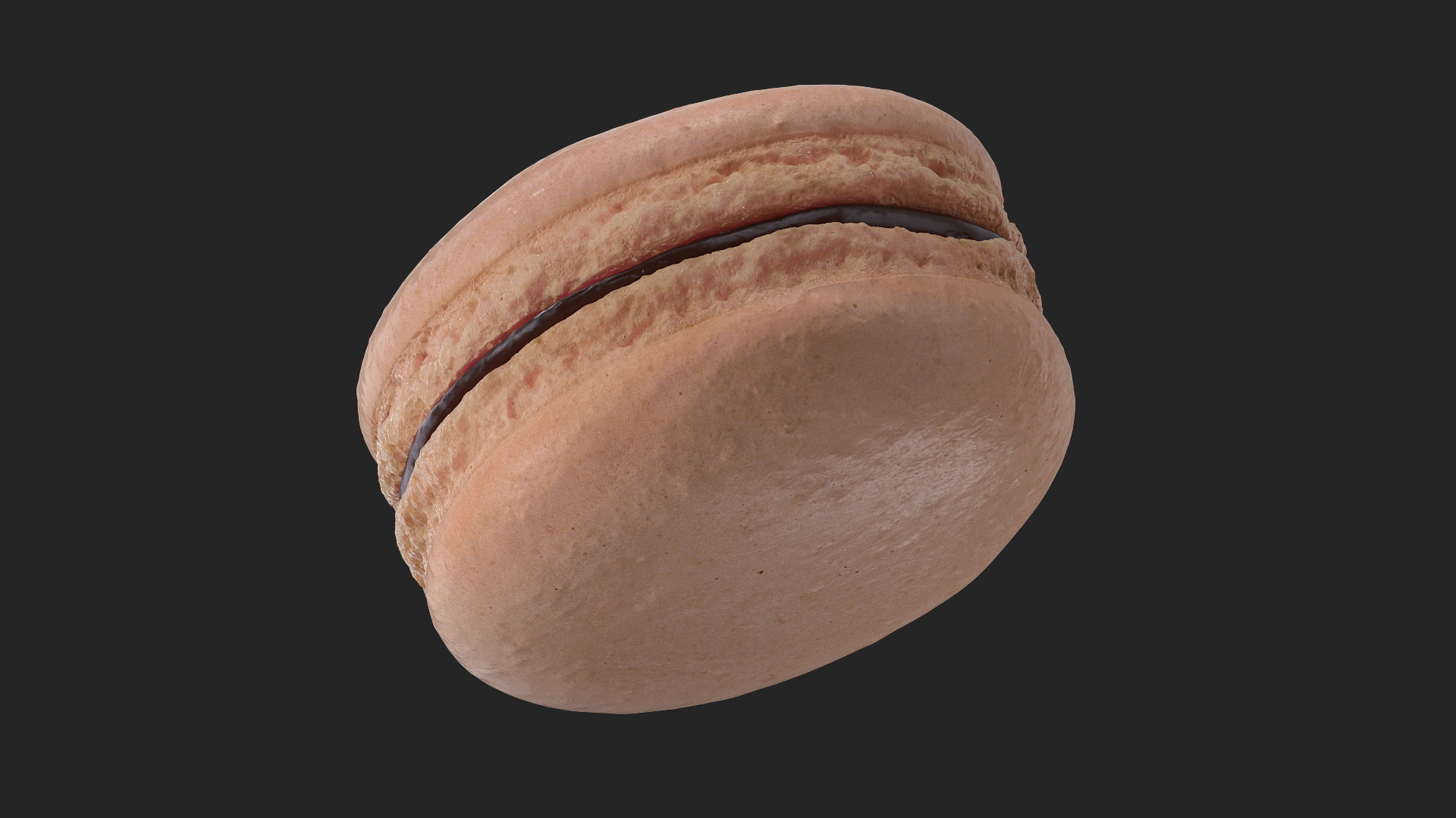 Chocolate Macaron 3D