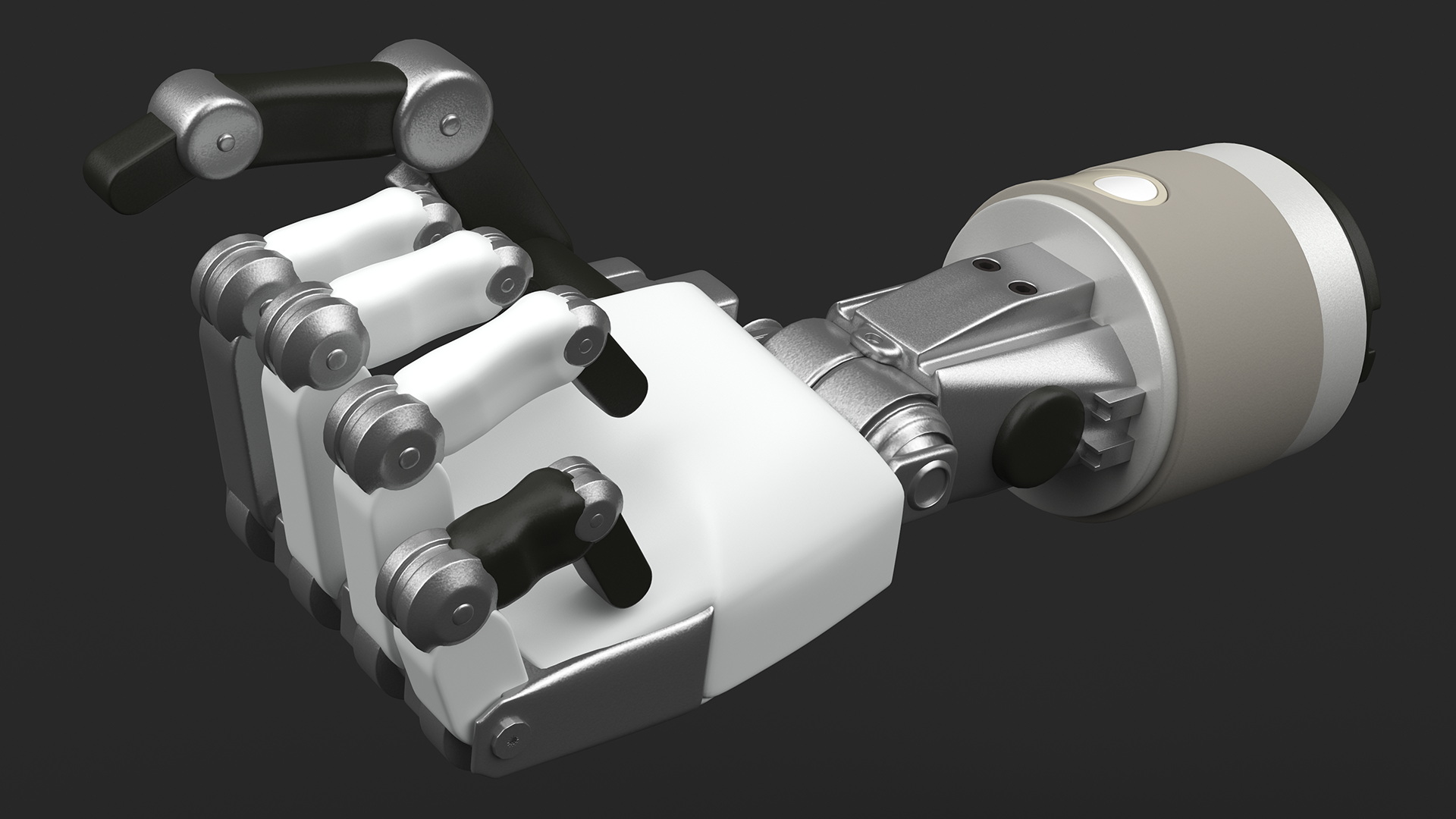 Arm Mechanical Into Fist 3D model