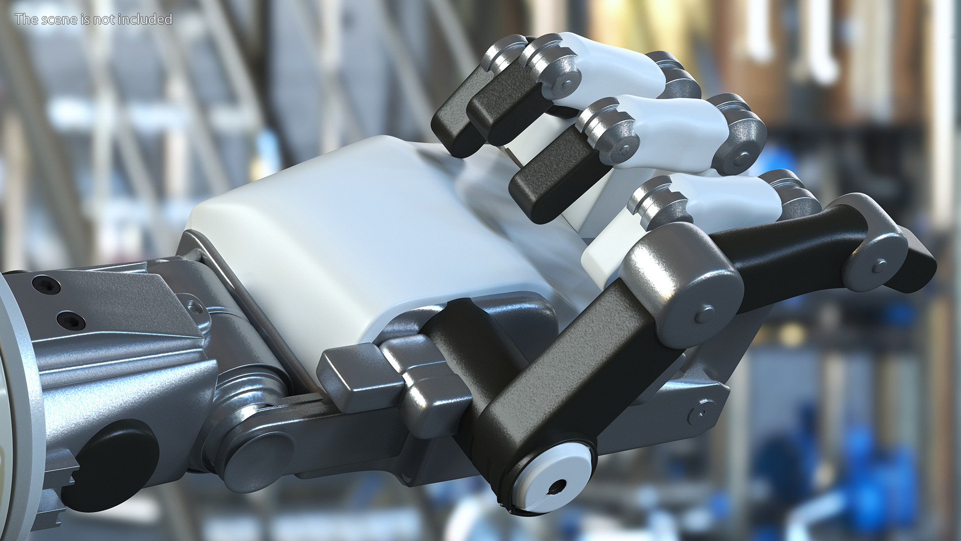 Arm Mechanical Into Fist 3D model