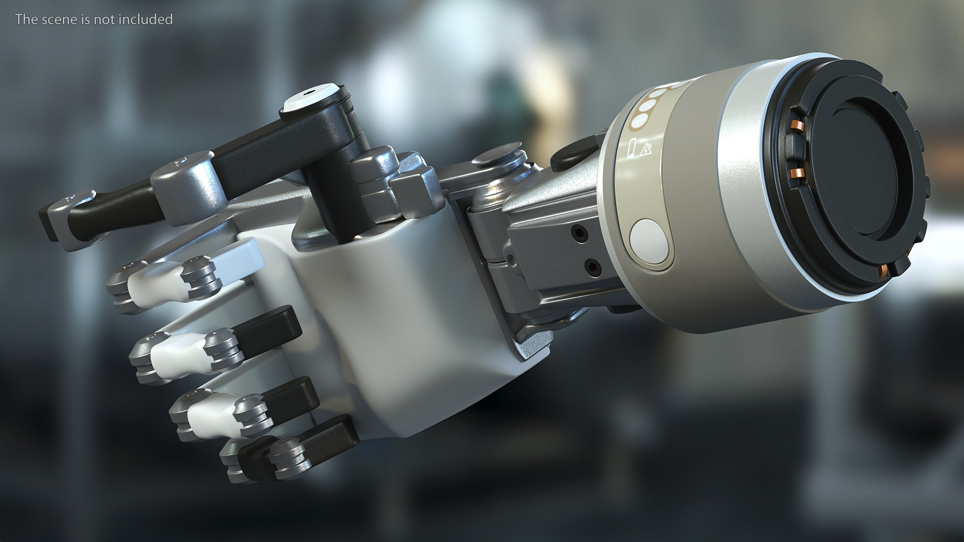 Arm Mechanical Into Fist 3D model