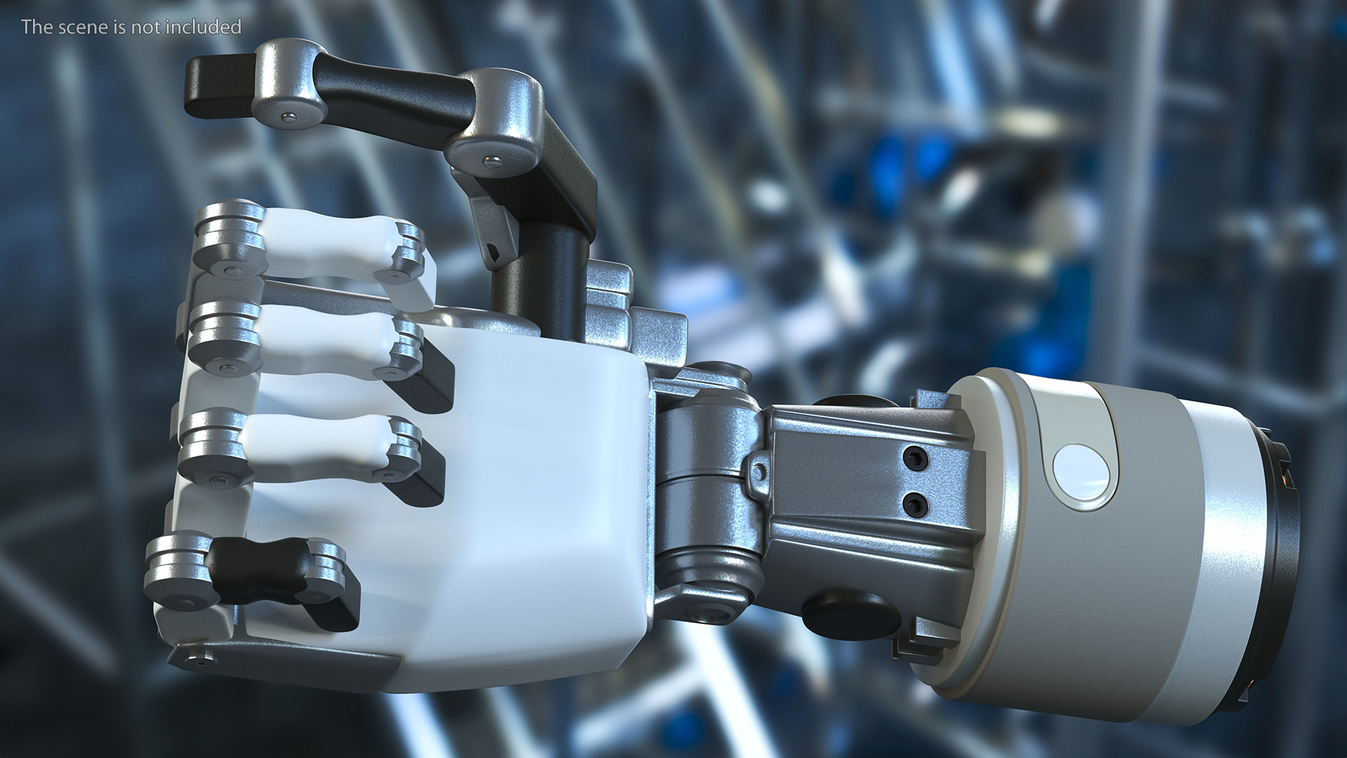 Arm Mechanical Into Fist 3D model