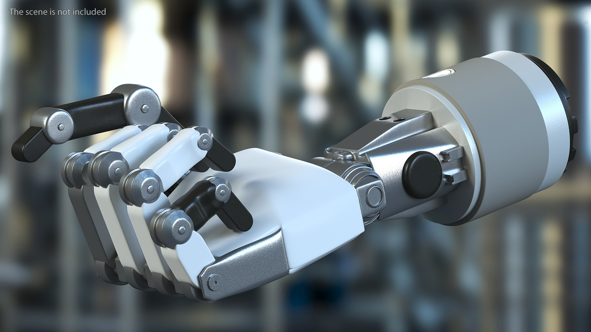 Arm Mechanical Into Fist 3D model