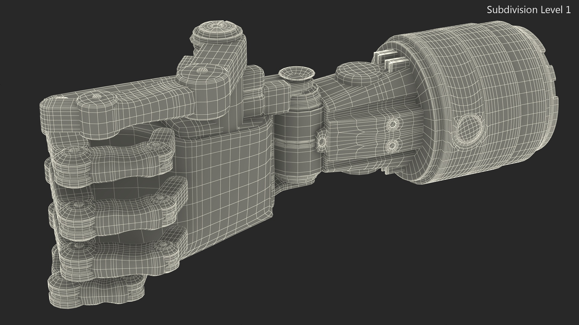 Arm Mechanical Into Fist 3D model