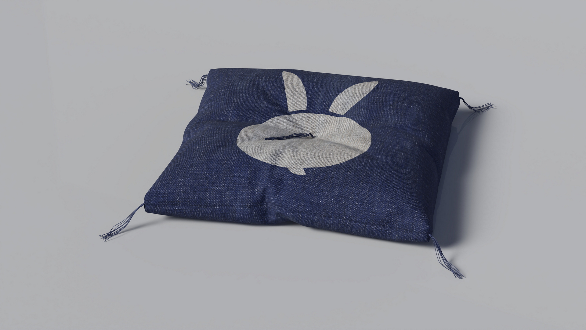 3D model Floor Sitting Pillow Blue