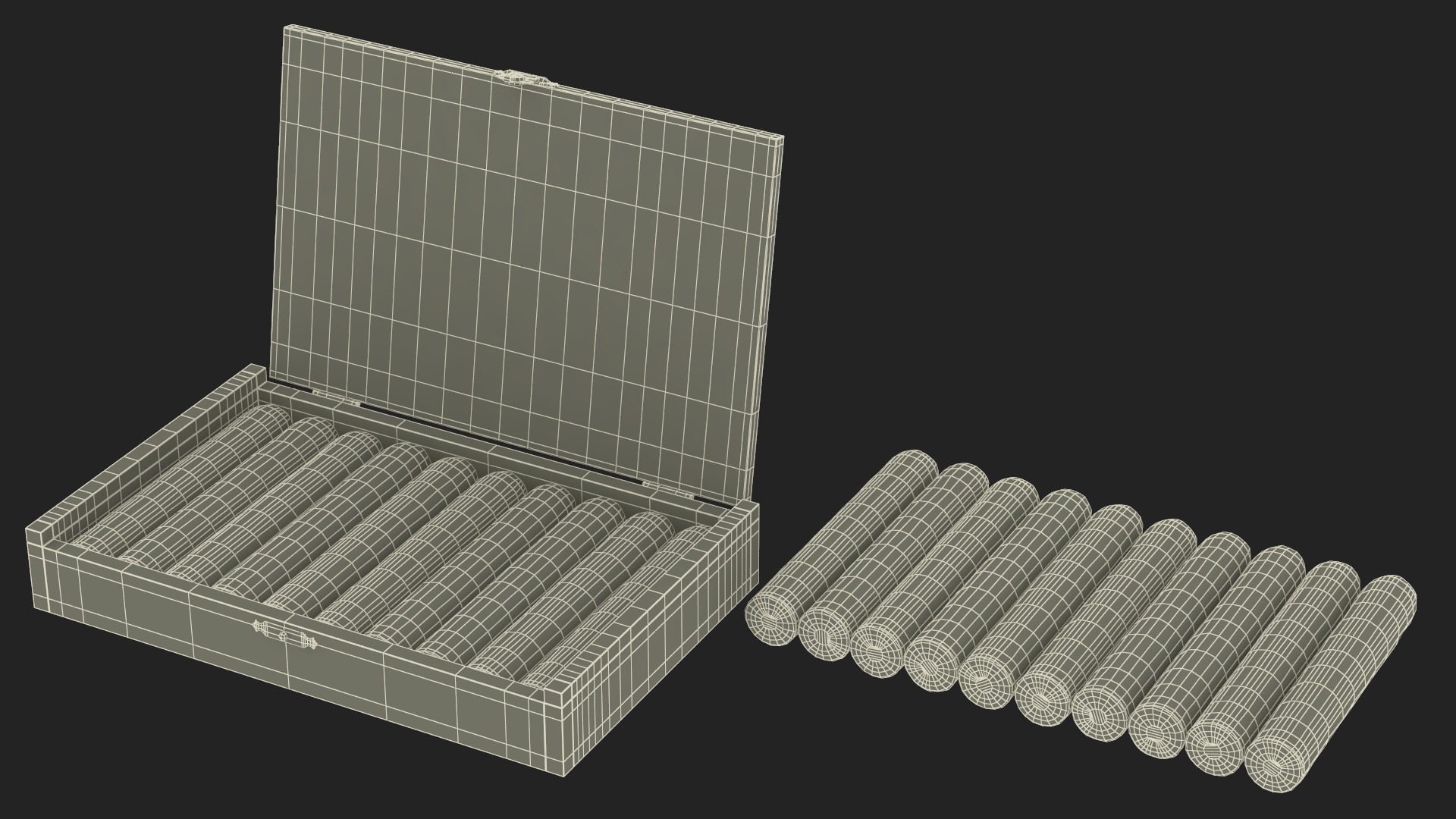 Box of Cuban Cigars 3D model