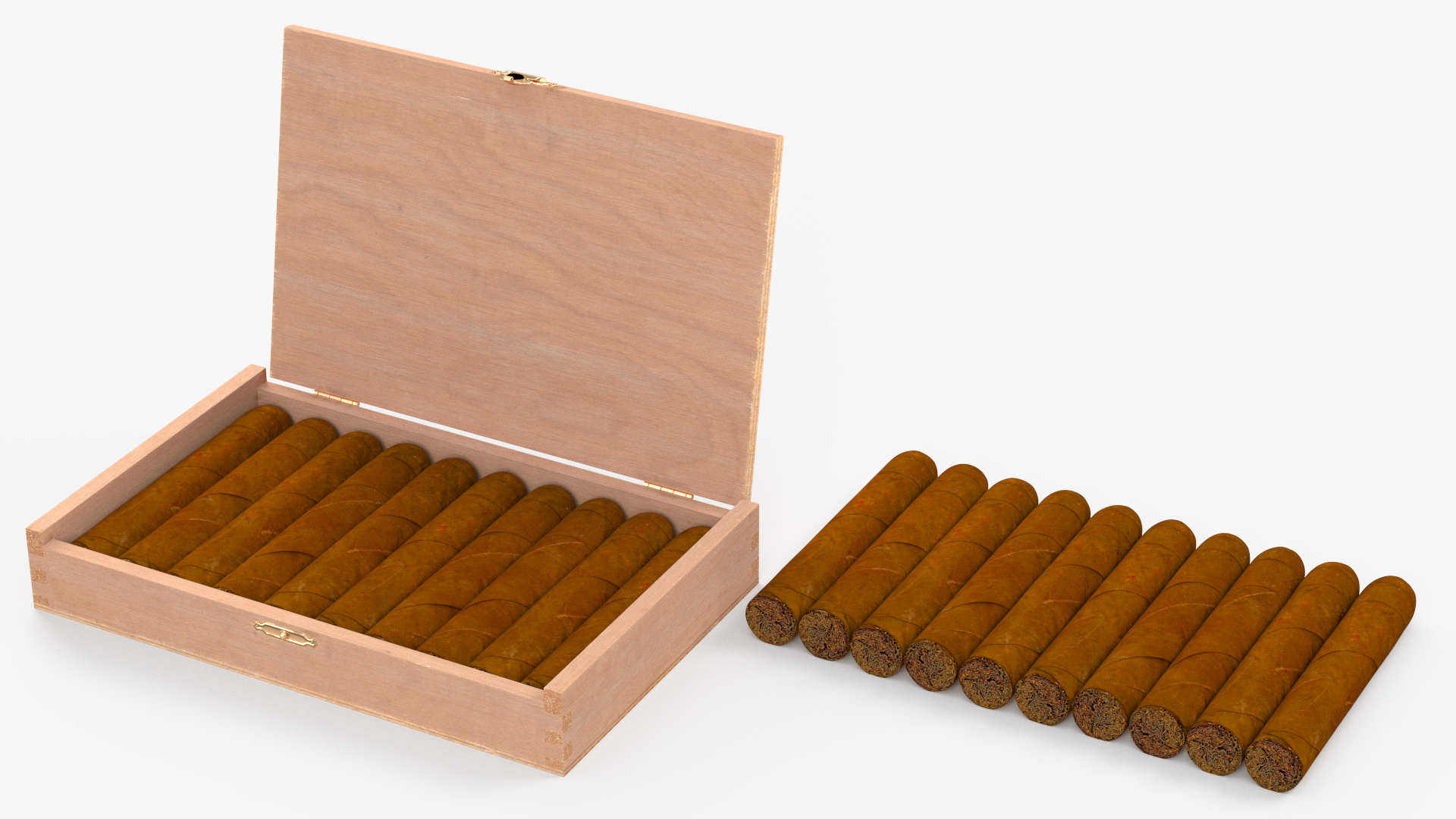 Box of Cuban Cigars 3D model