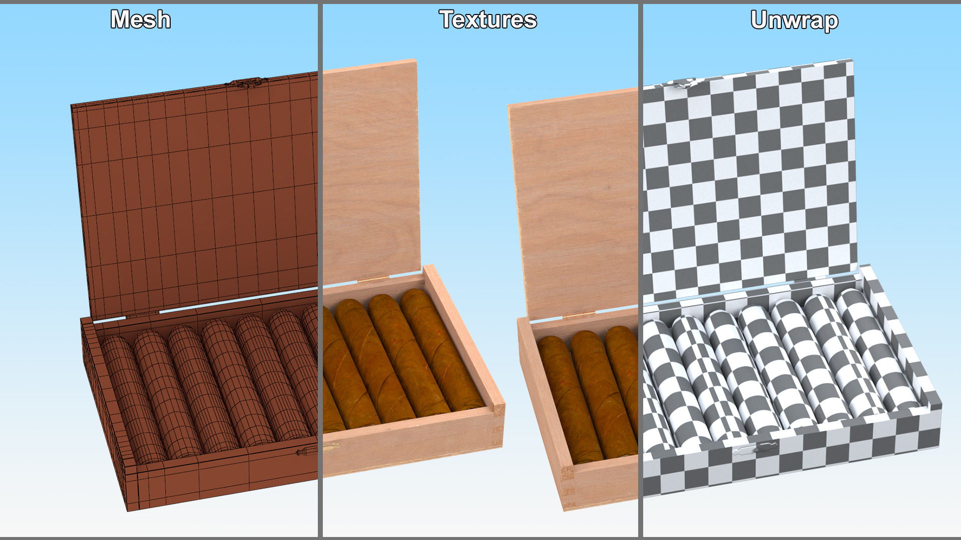Box of Cuban Cigars 3D model