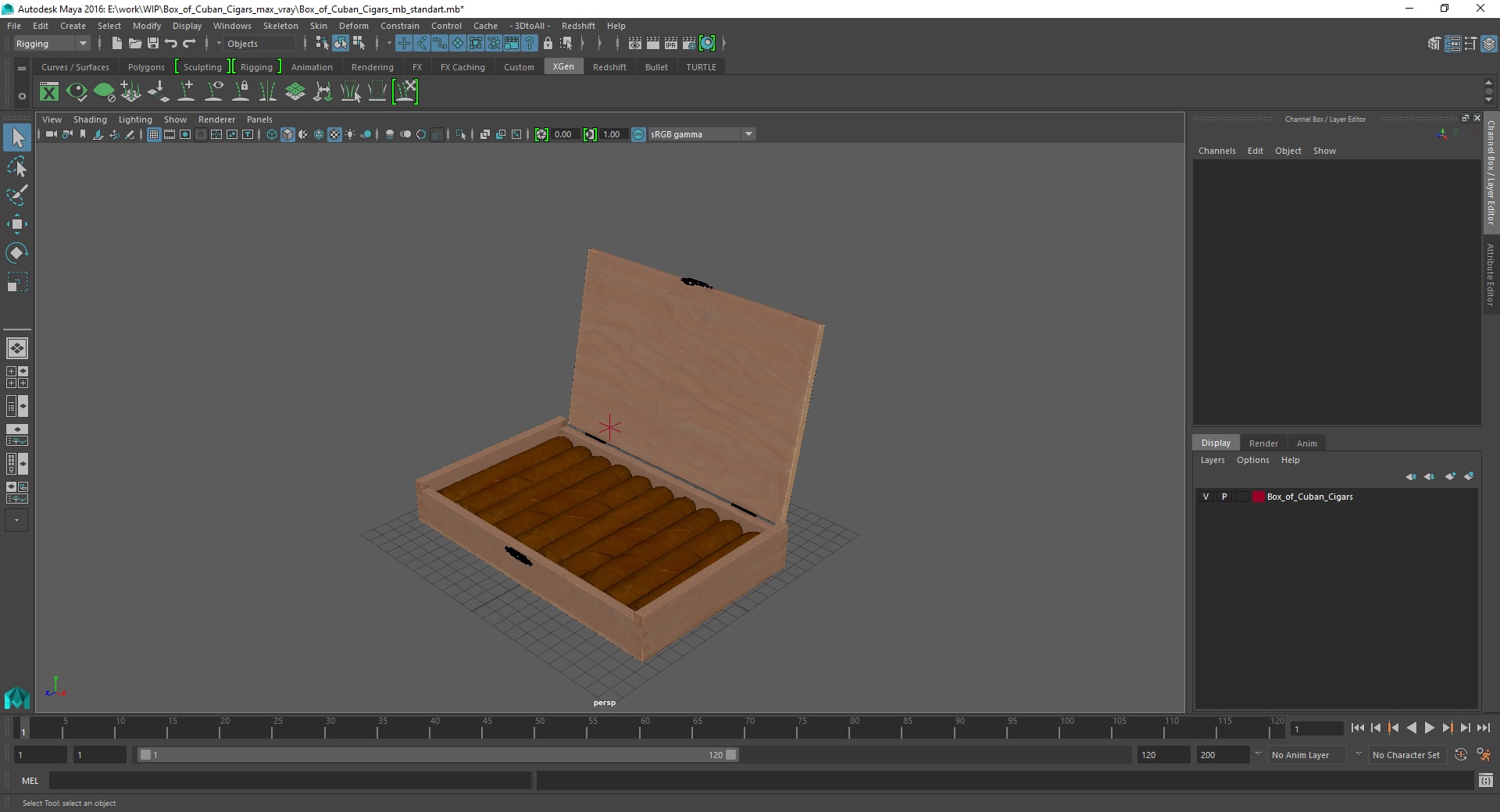 Box of Cuban Cigars 3D model