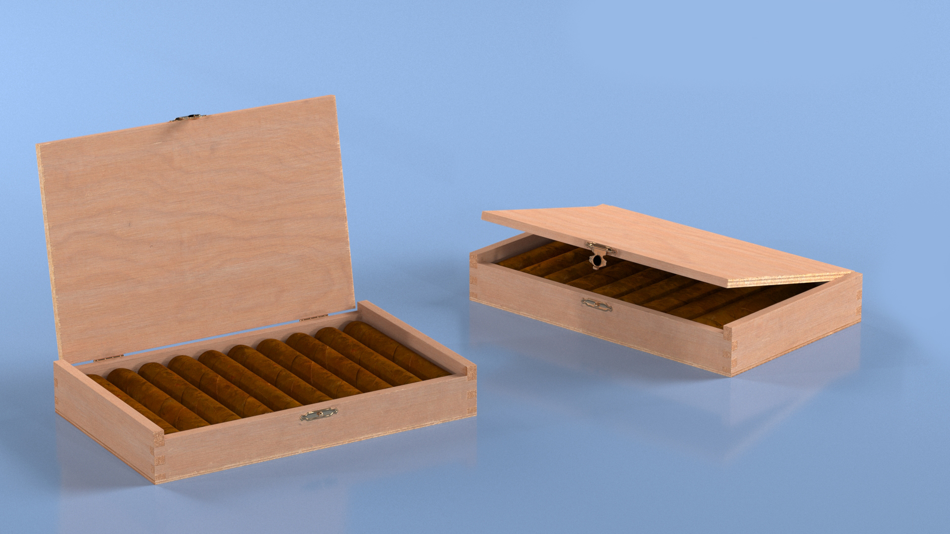 Box of Cuban Cigars 3D model