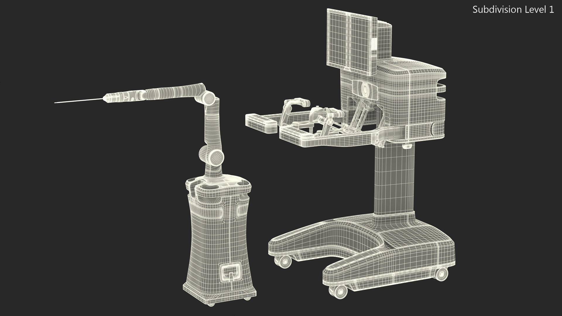 3D model CMR Surgical Versus Rigged for Cinema 4D
