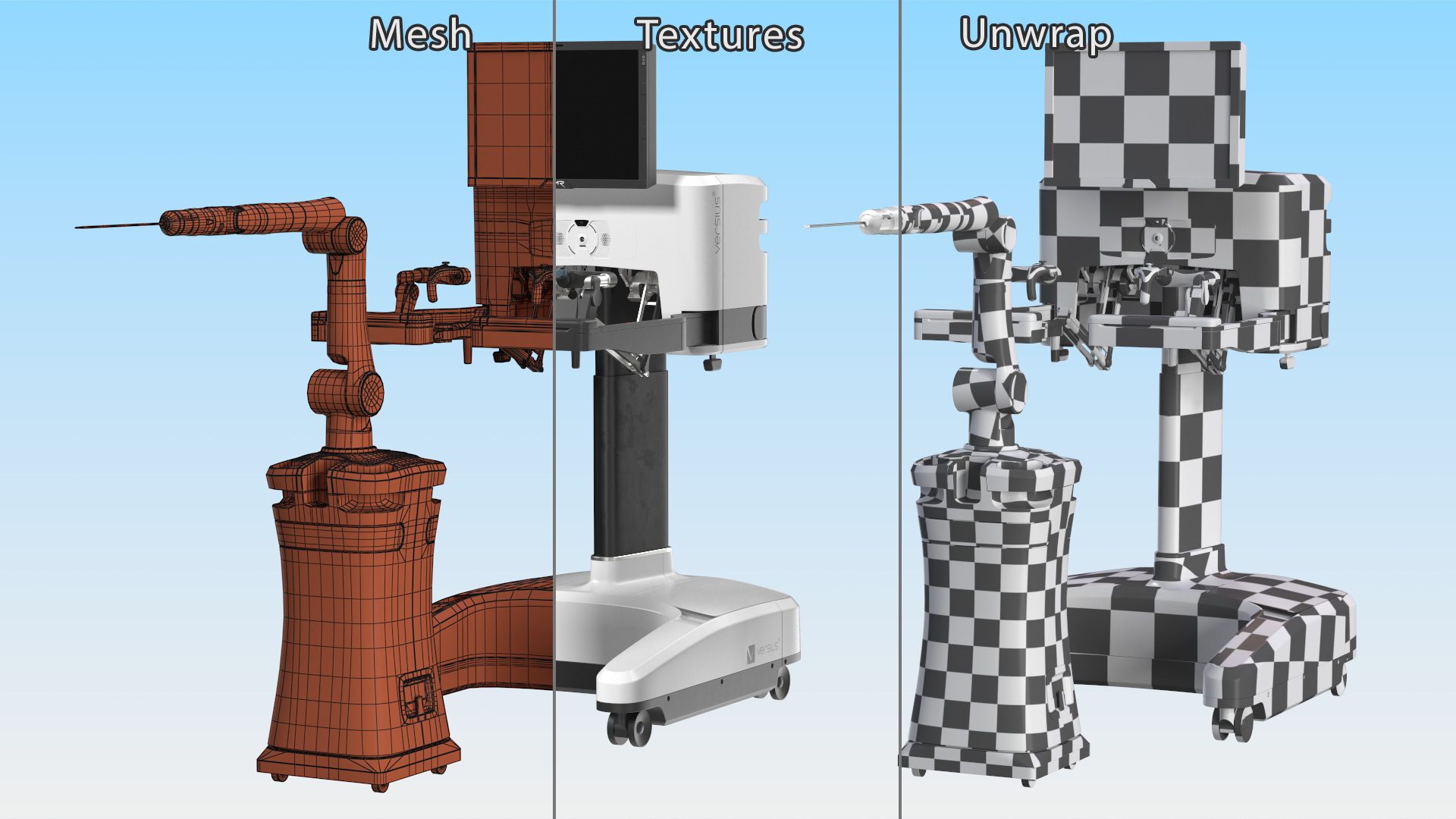 3D model CMR Surgical Versus Rigged for Cinema 4D