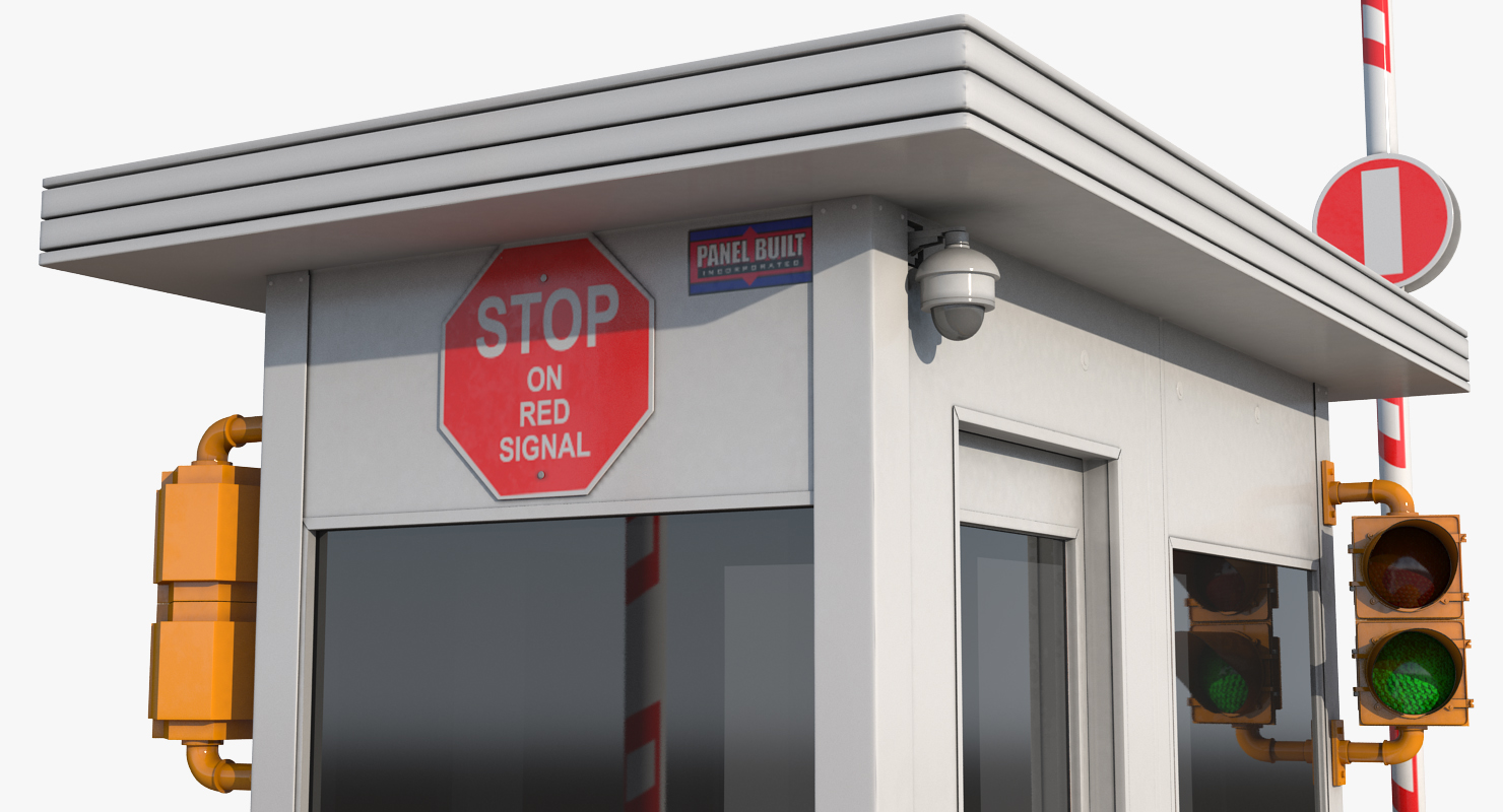 3D Security Guards Booth