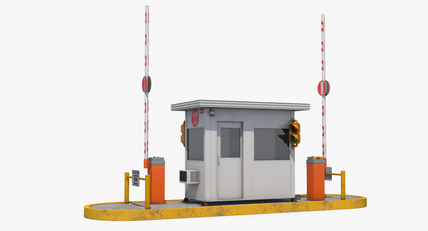 3D Security Guards Booth