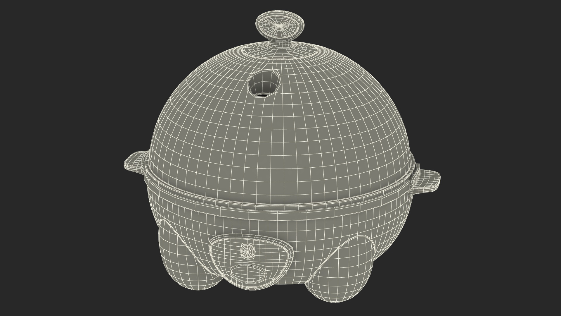 3D model Turquoise Egg Cooker
