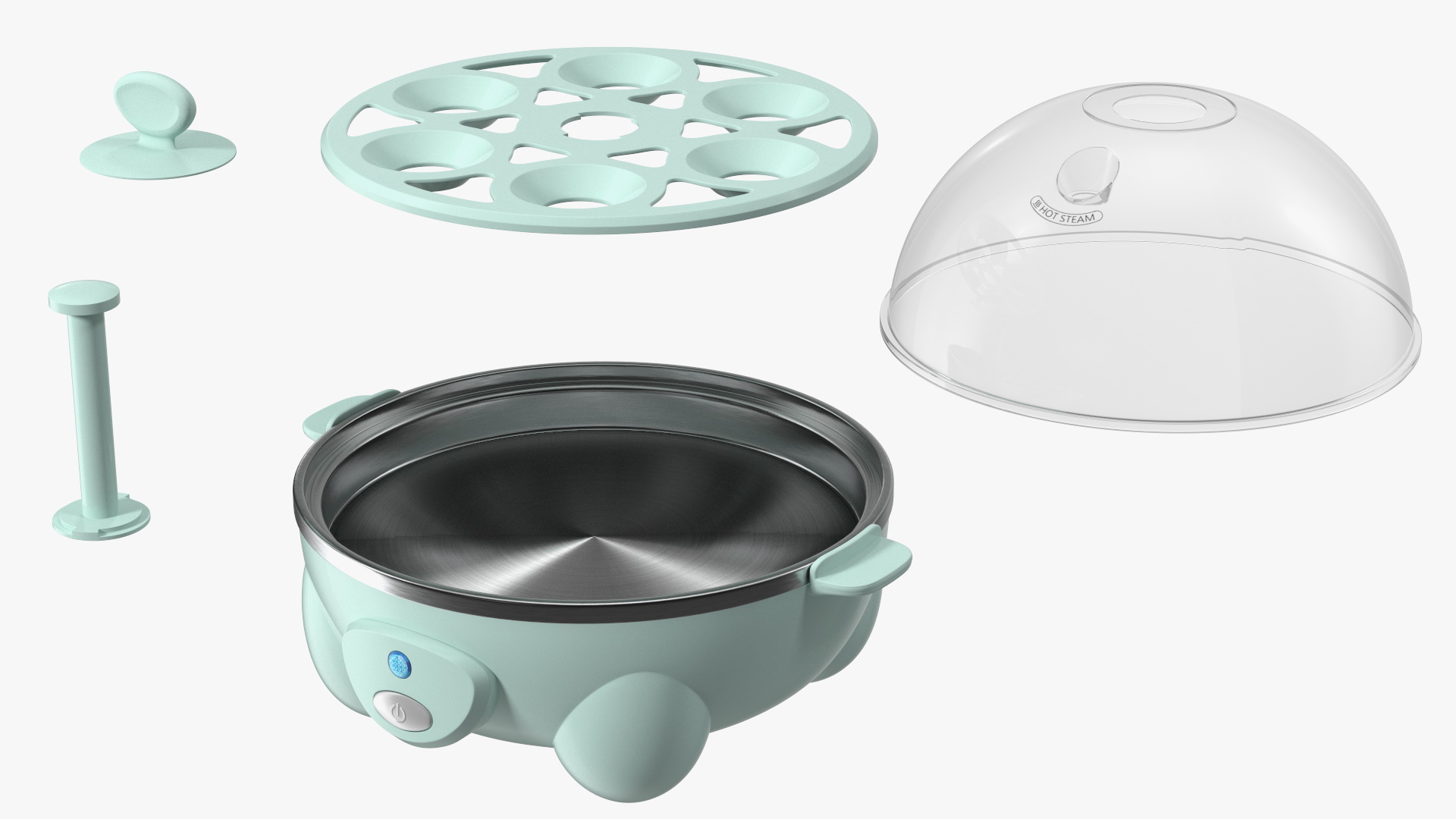 3D model Turquoise Egg Cooker