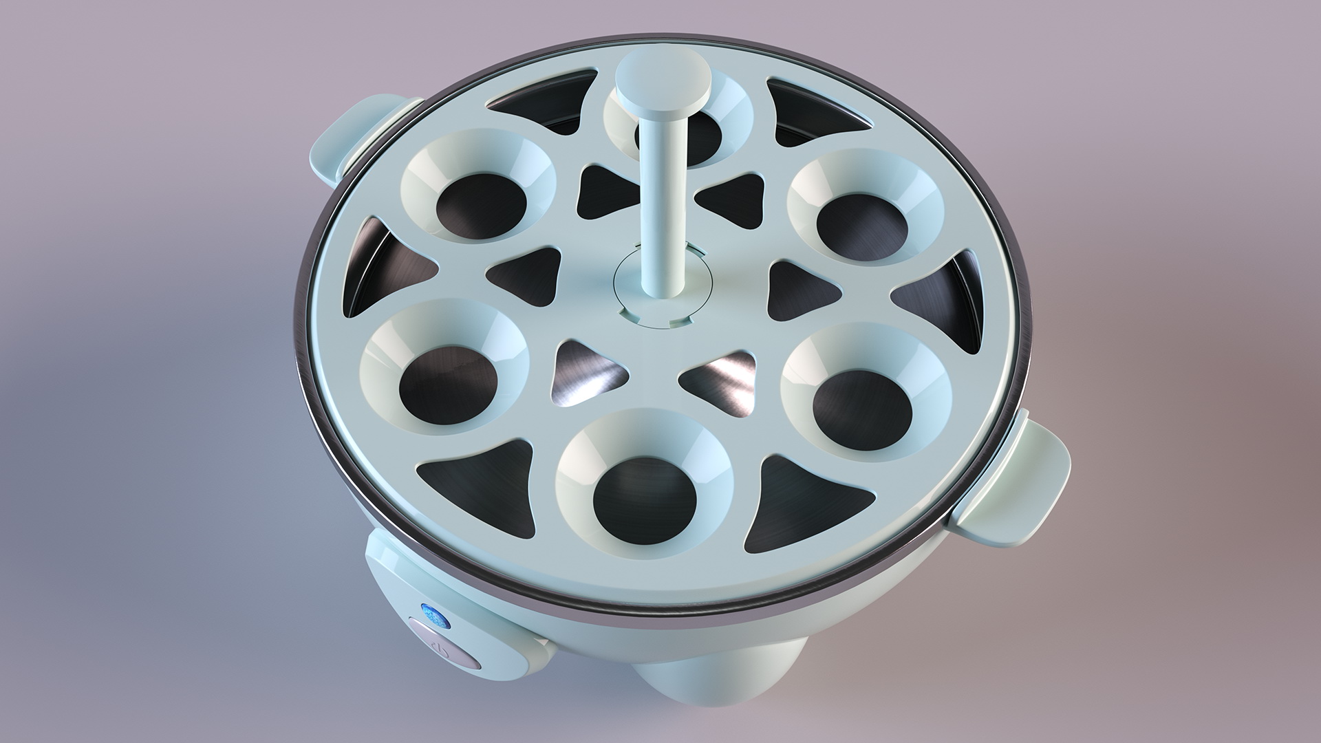 3D model Turquoise Egg Cooker