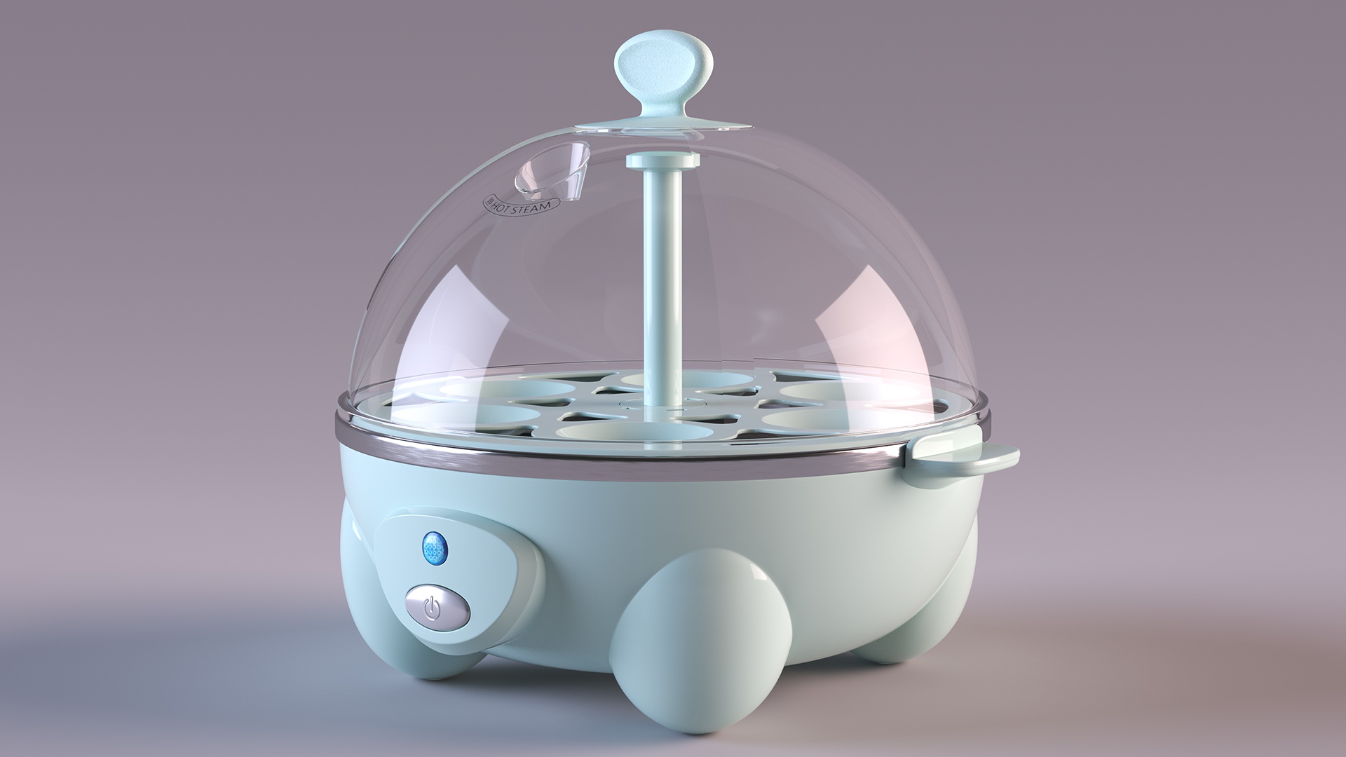 3D model Turquoise Egg Cooker