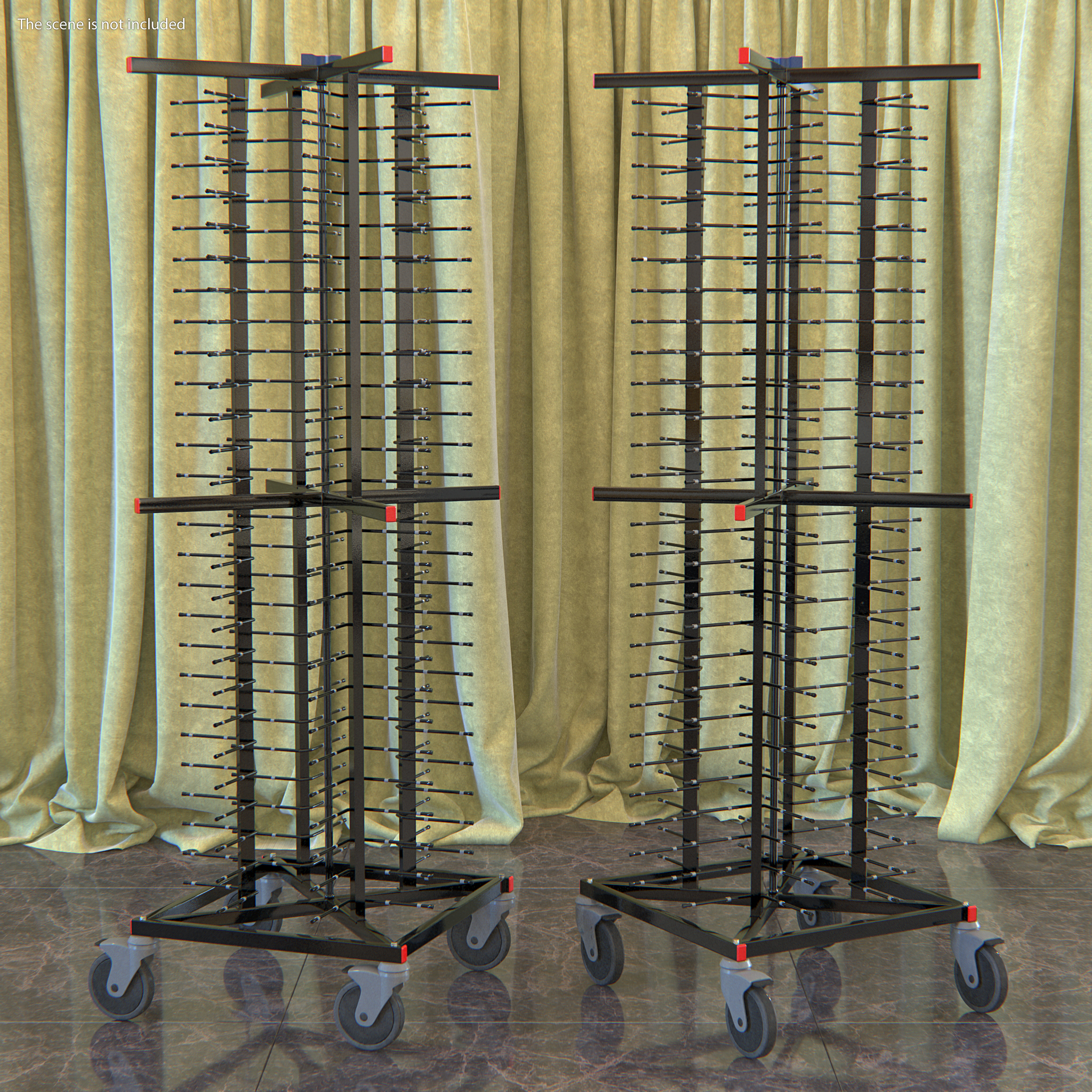 Stainless Steel Professional Plate Rack 3D model