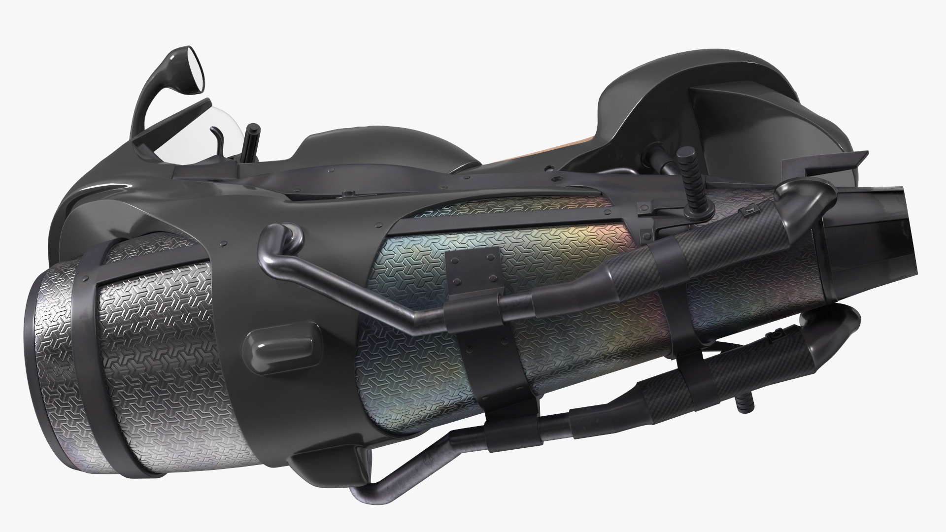 3D model Futuristic Concept Motorcycle Black