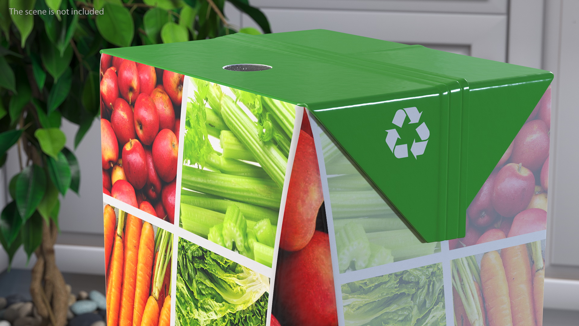 Tetra Brik Aseptic Slim Leaf Juice 3D model