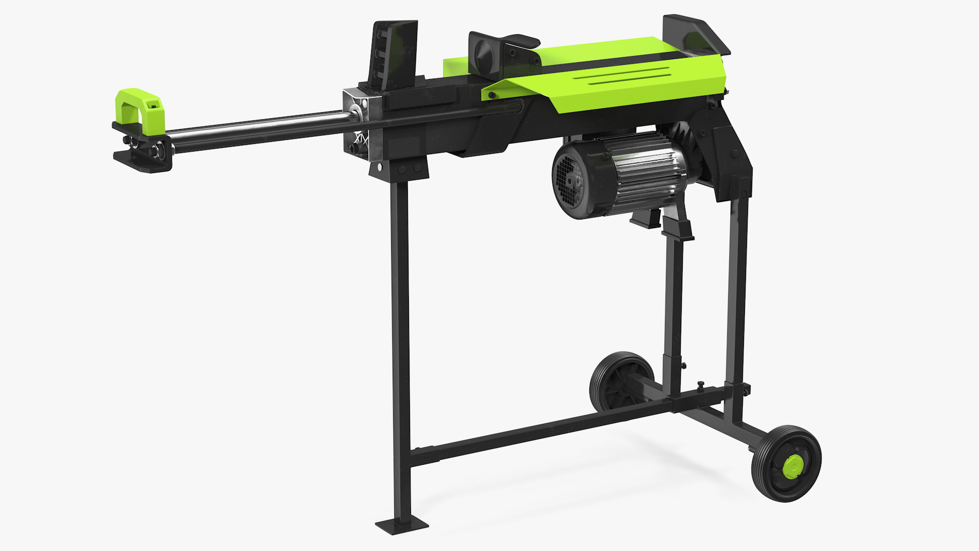 Electric Log Splitter with Stand Rigged 3D model
