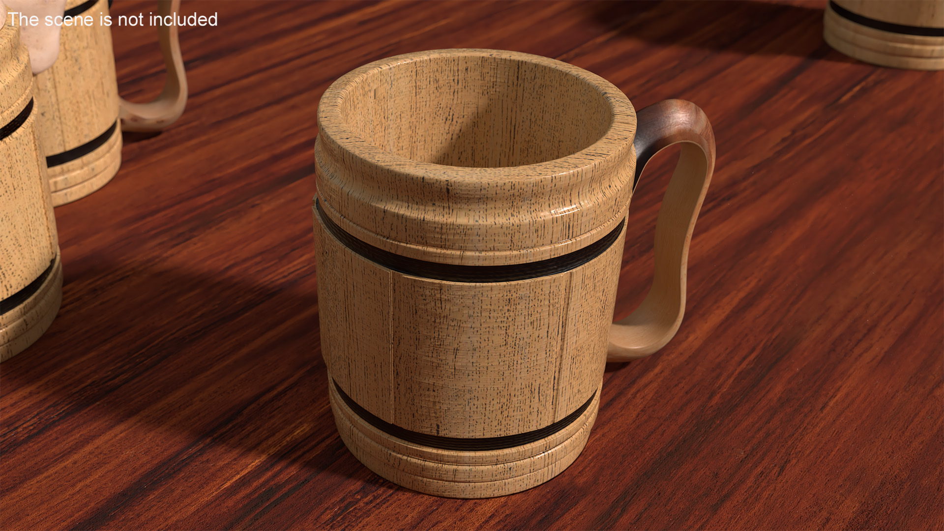 3D Wooden Beer Mug for 3D Print model
