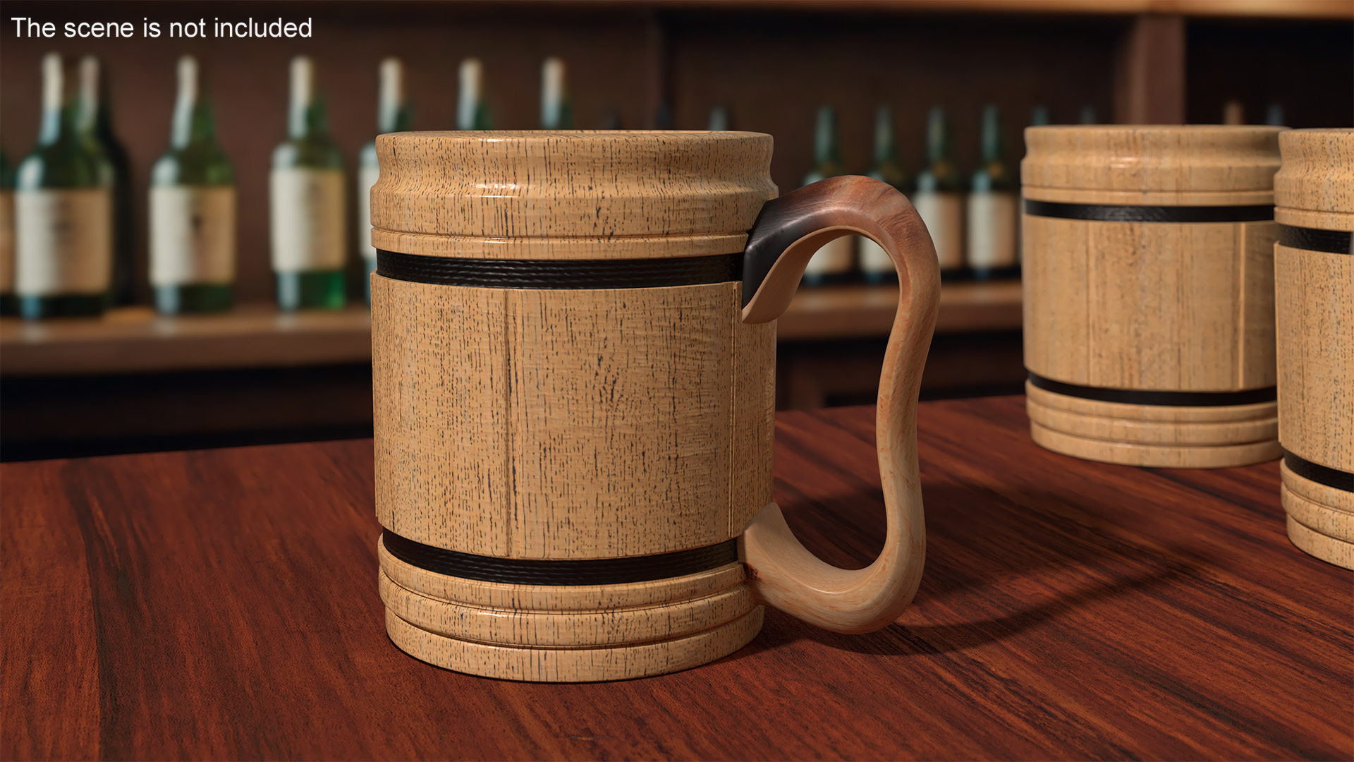 3D Wooden Beer Mug for 3D Print model
