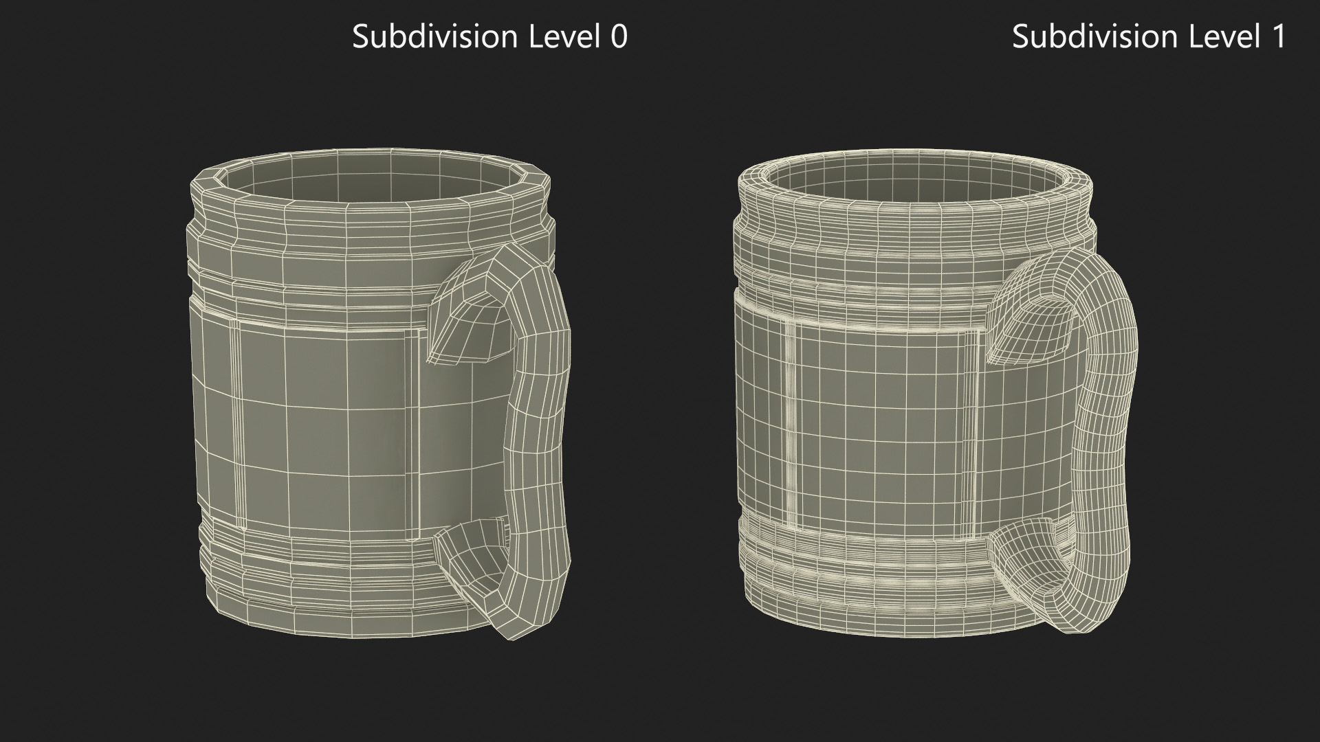 3D Wooden Beer Mug for 3D Print model