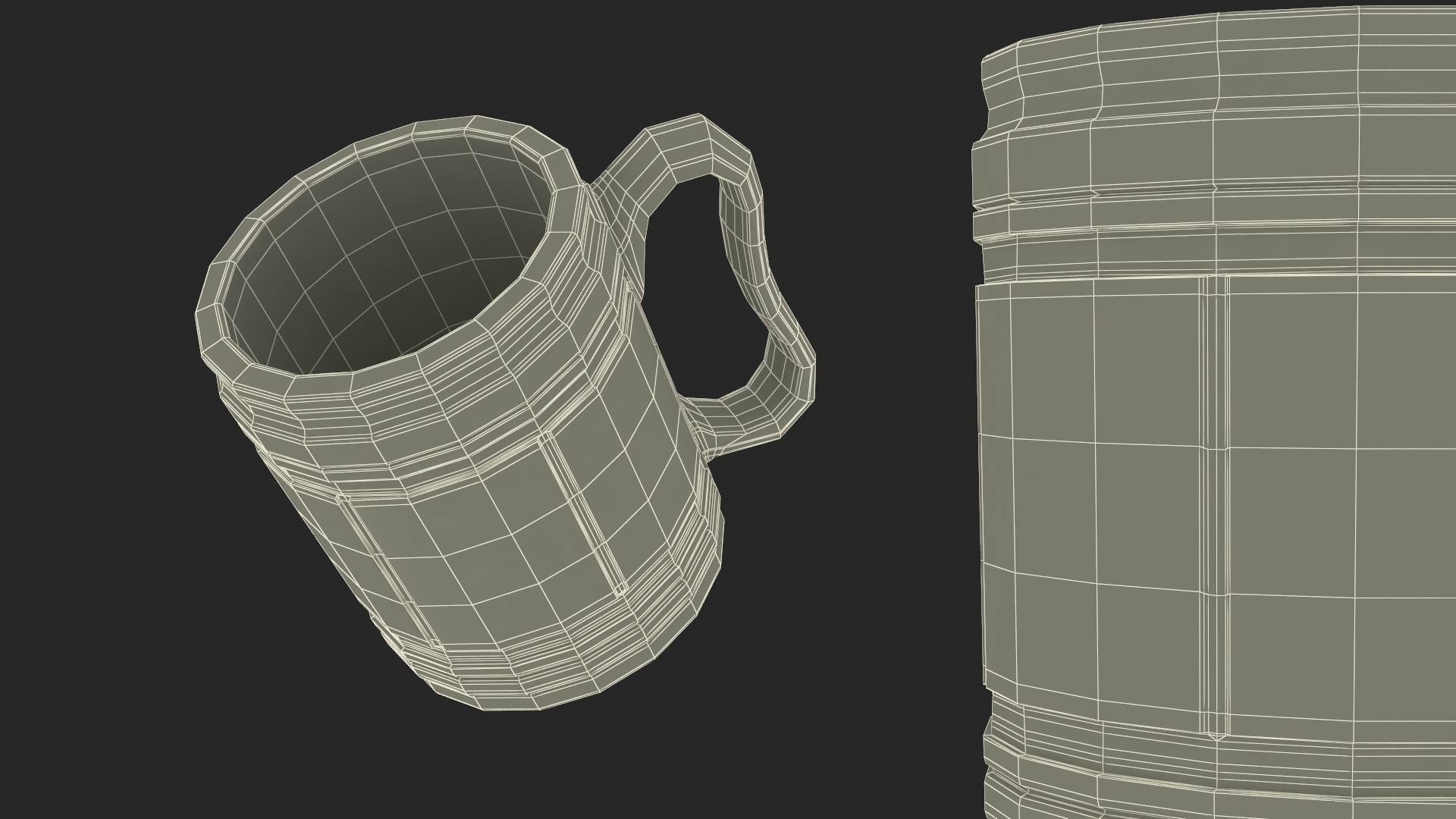 3D Wooden Beer Mug for 3D Print model