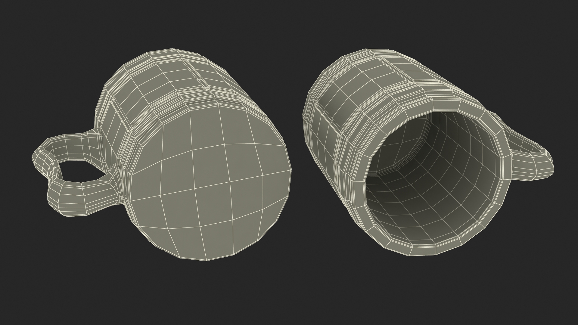 3D Wooden Beer Mug for 3D Print model