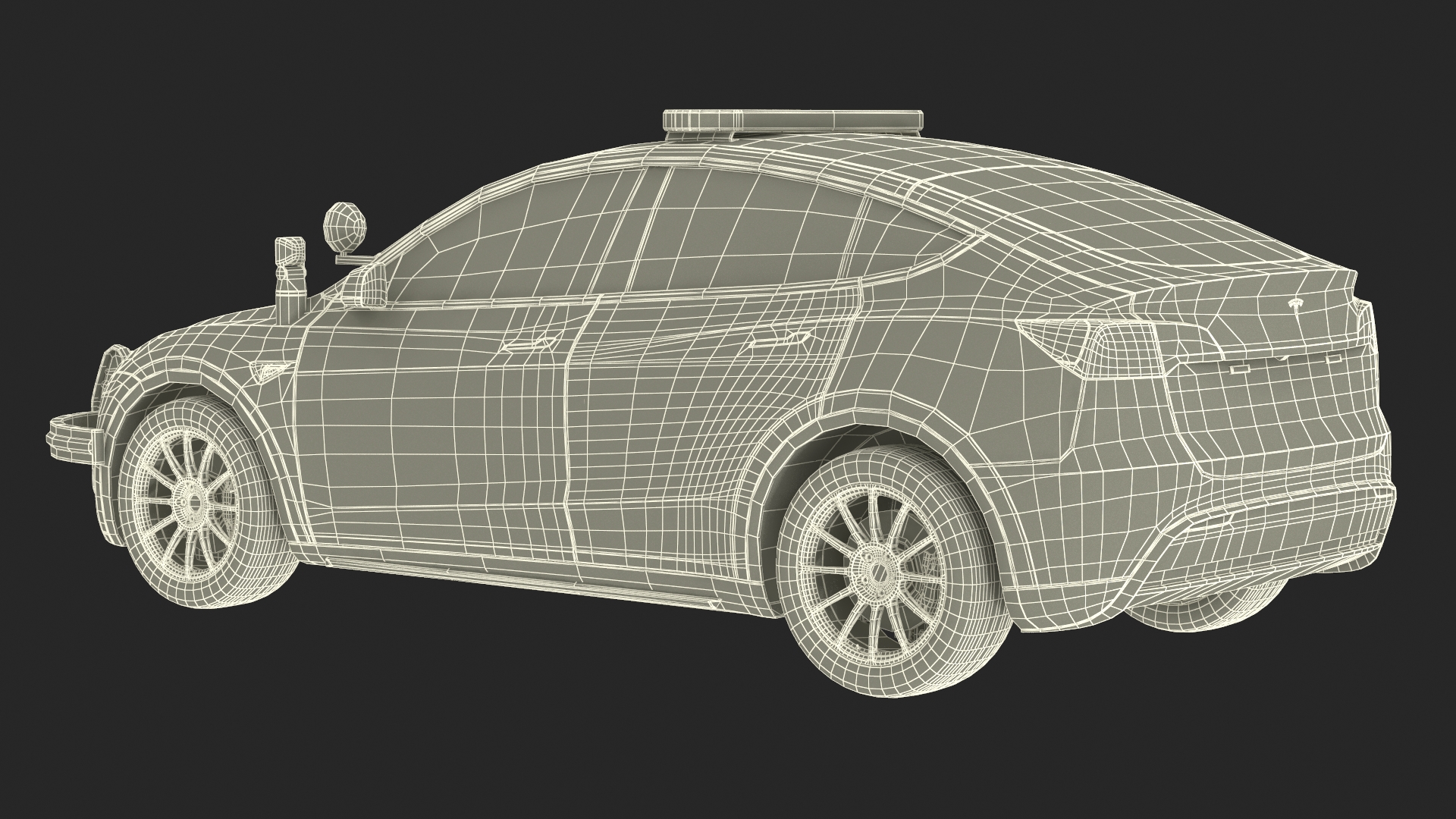 Police Car Tesla Model Y 3D model