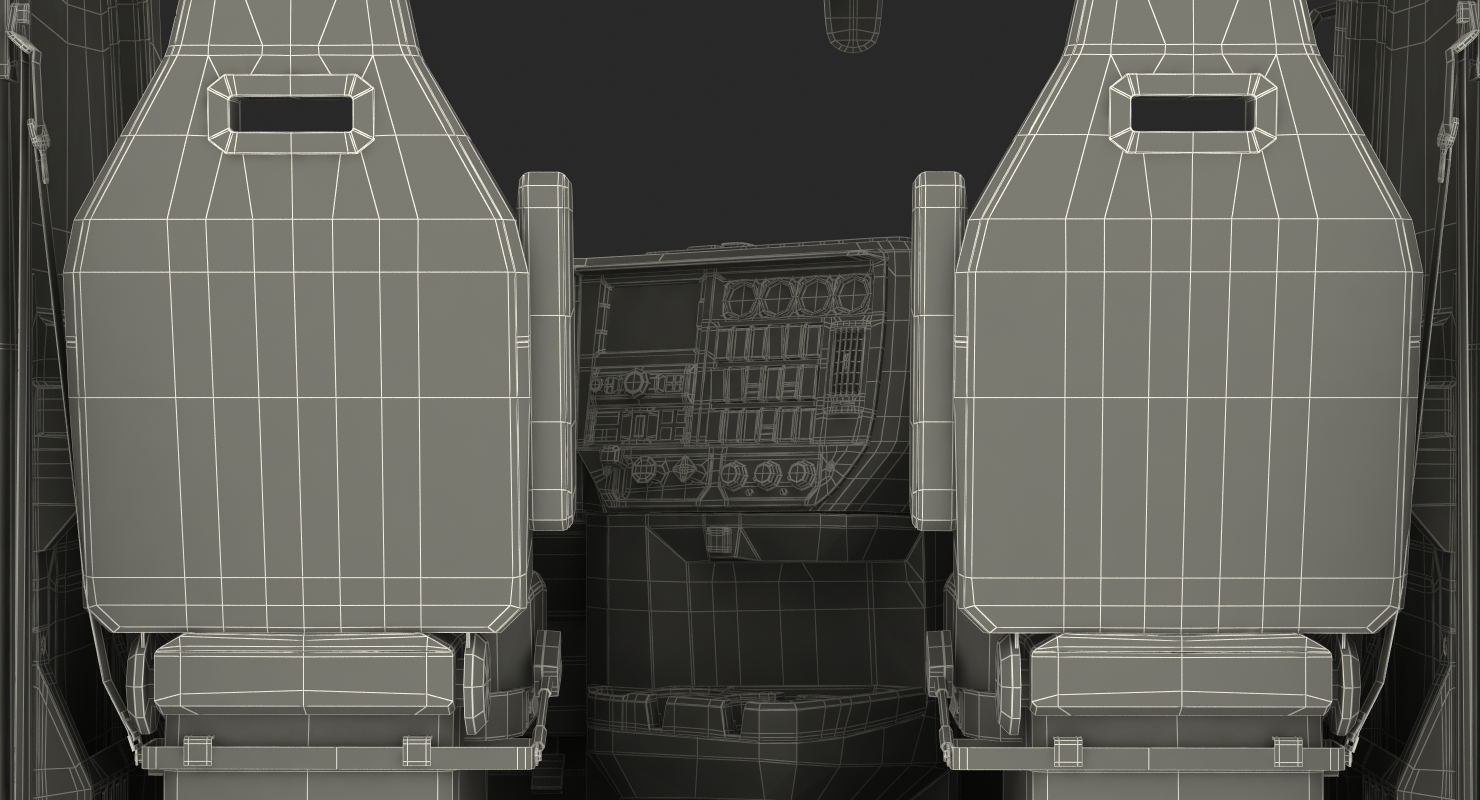 3D Mack Truck Cabin 2 model