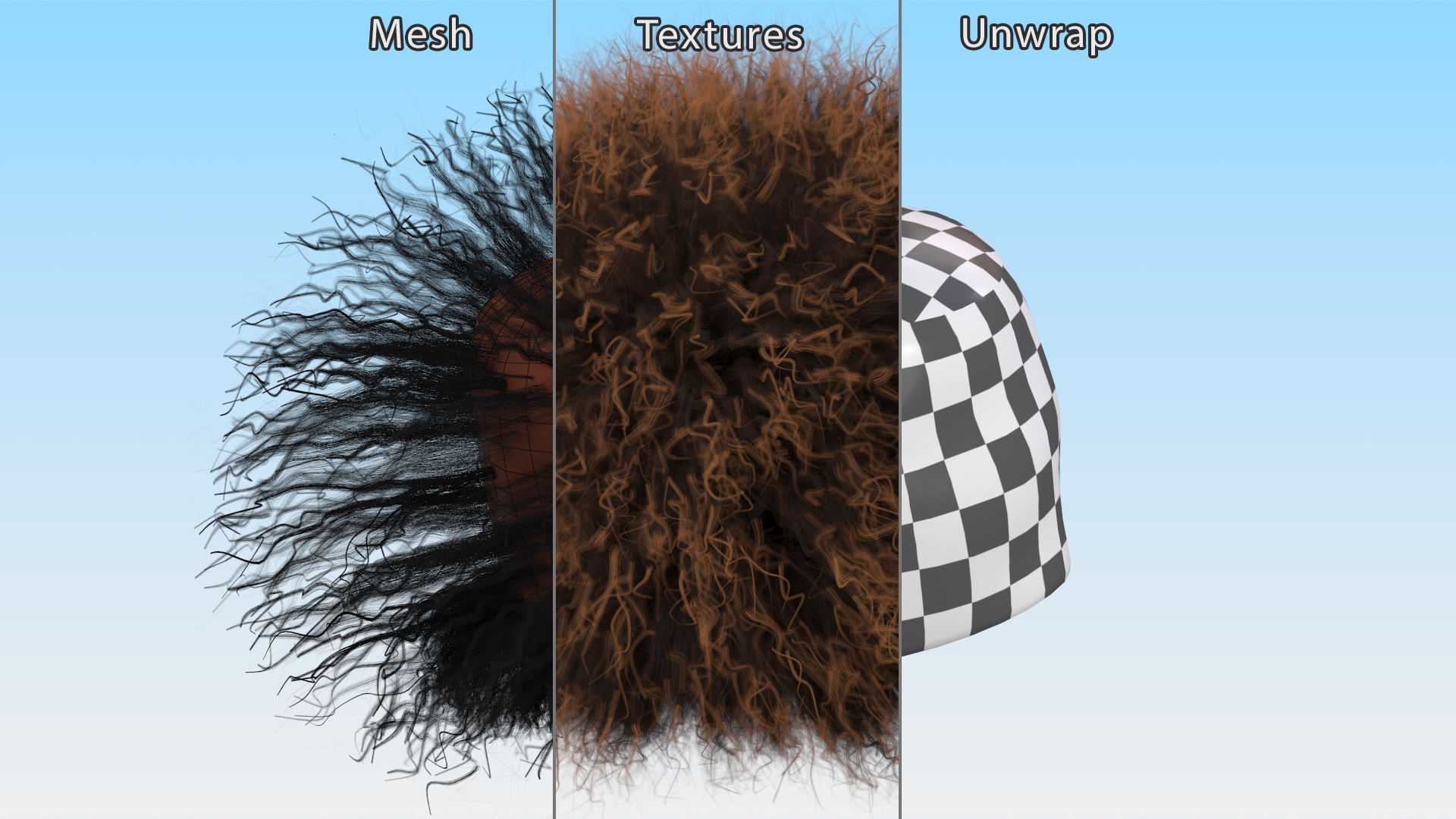 3D Sheepskin Hat Papakha Brown Fur