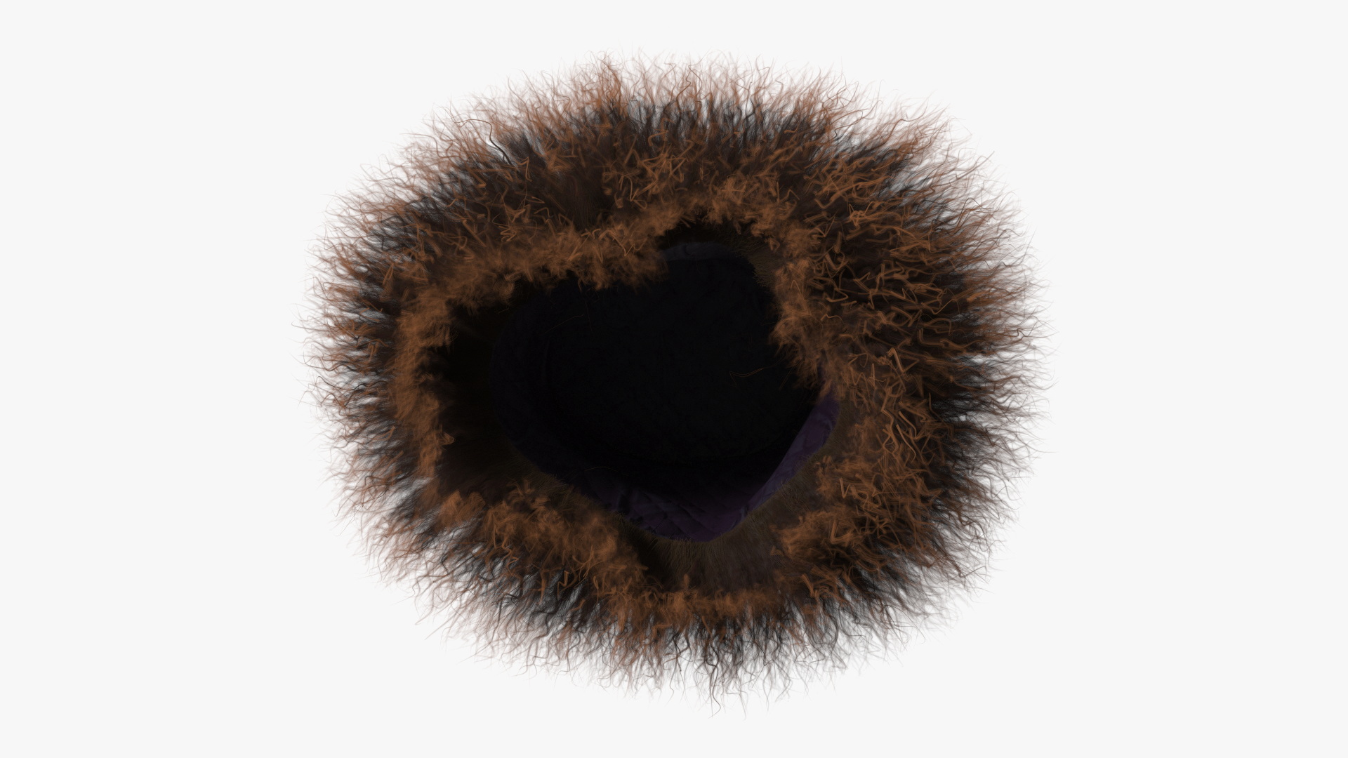 3D Sheepskin Hat Papakha Brown Fur