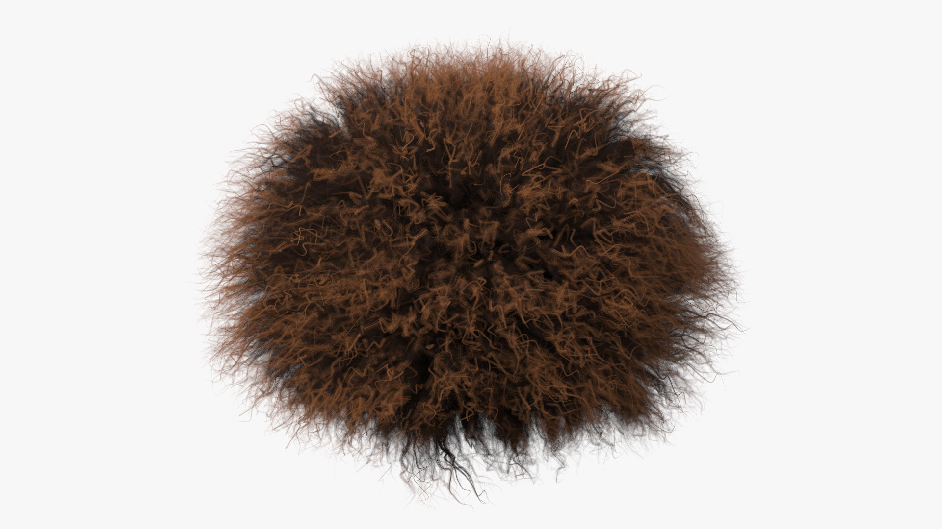3D Sheepskin Hat Papakha Brown Fur