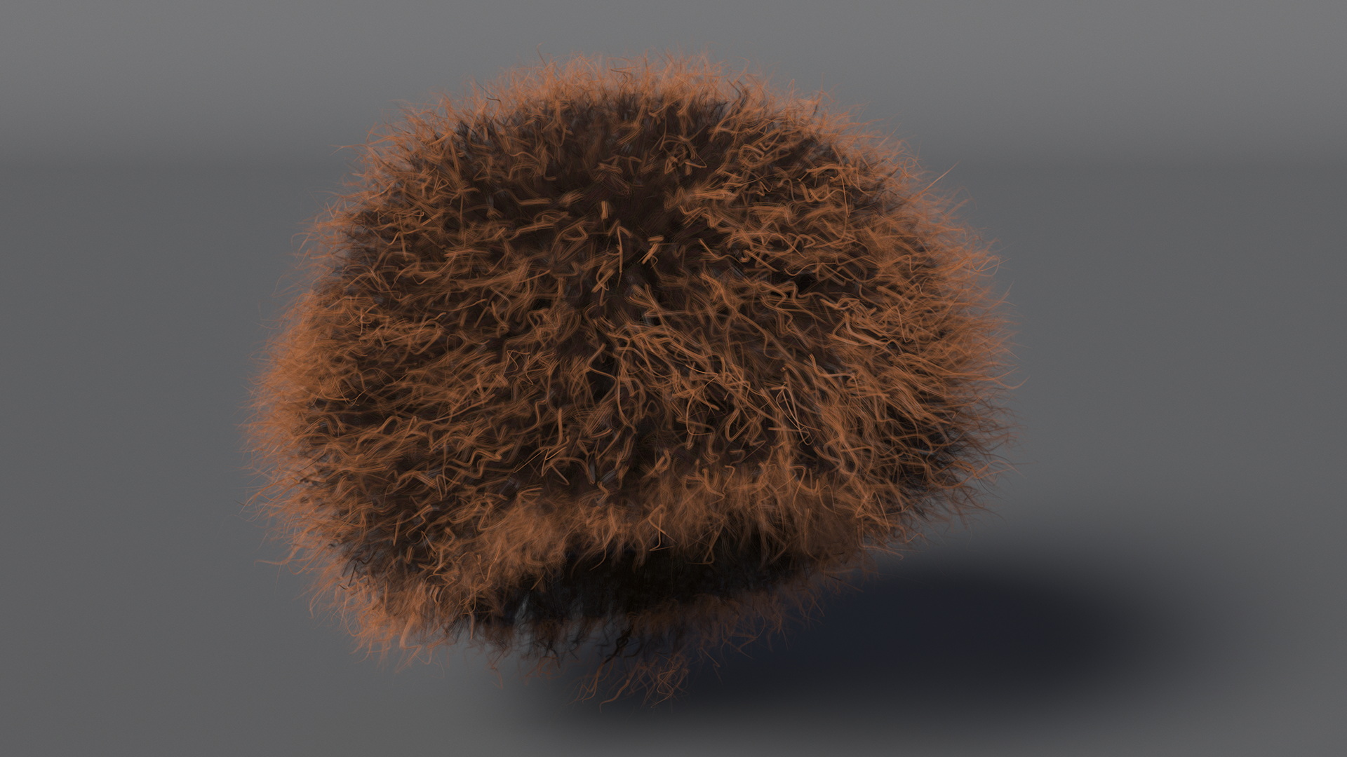 3D Sheepskin Hat Papakha Brown Fur