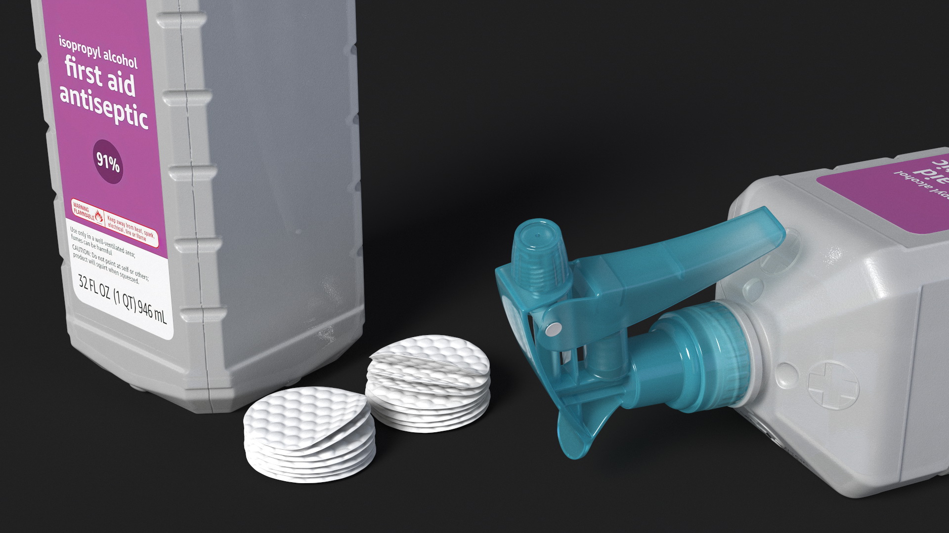 3D model Isopropyl Alcohol Spray Bottle